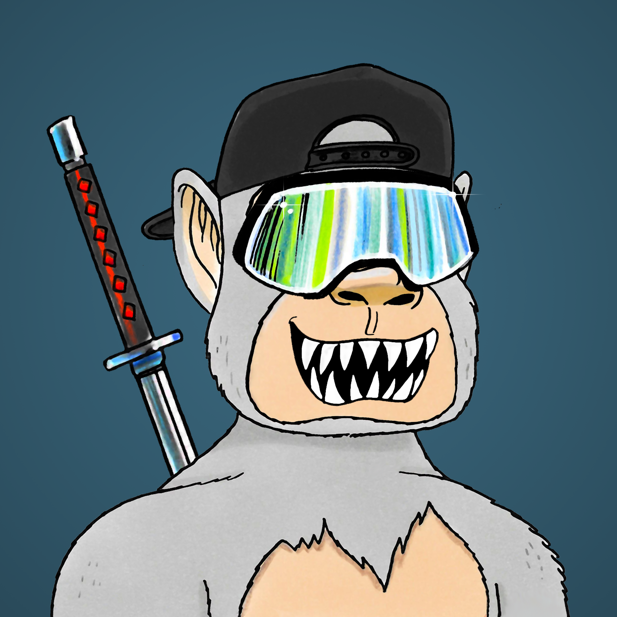 George Trosley - Jungle Freaks - Jungle Freak 2572 - NFT # 2572