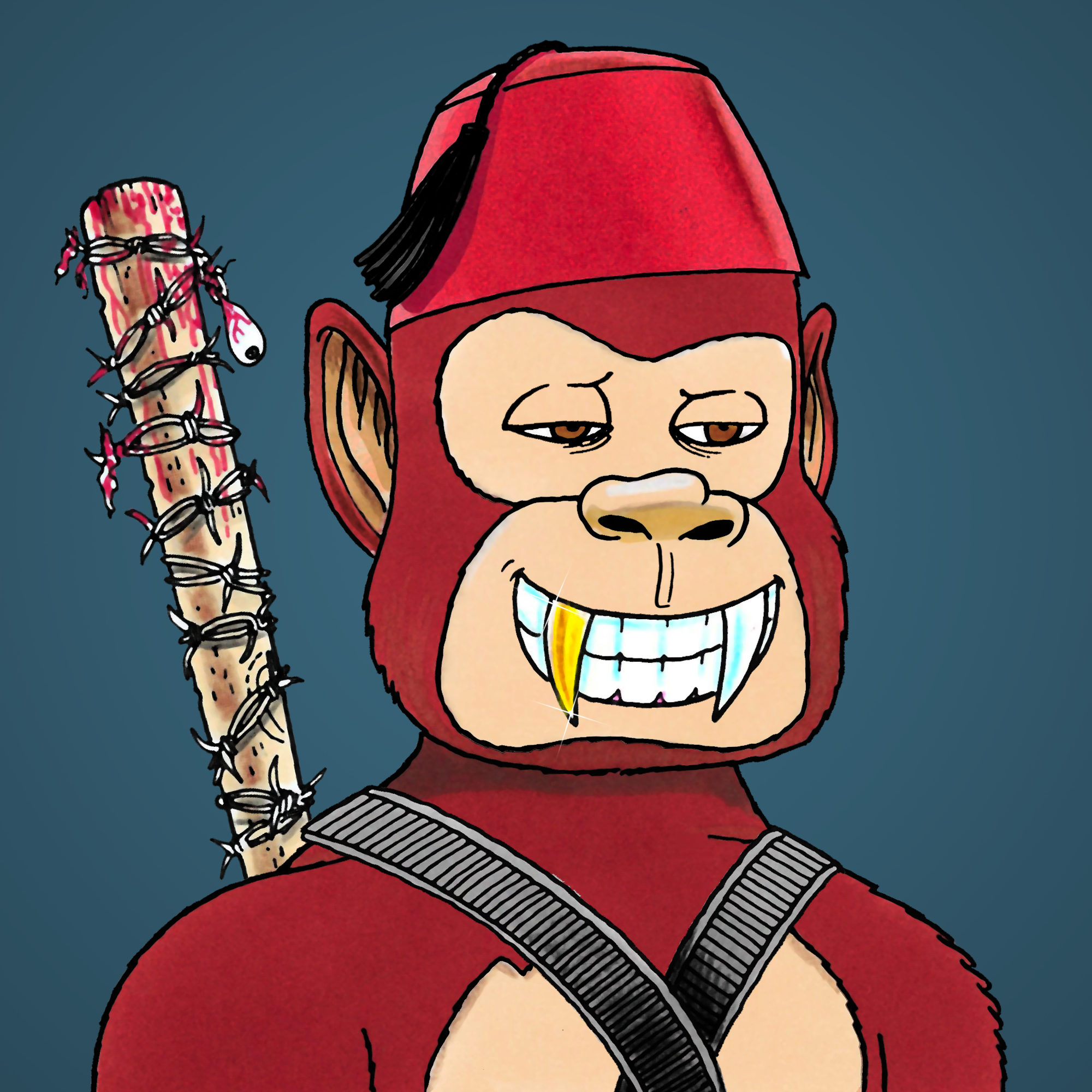 George Trosley - Jungle Freaks - Jungle Freak 2605 - NFT # 2605