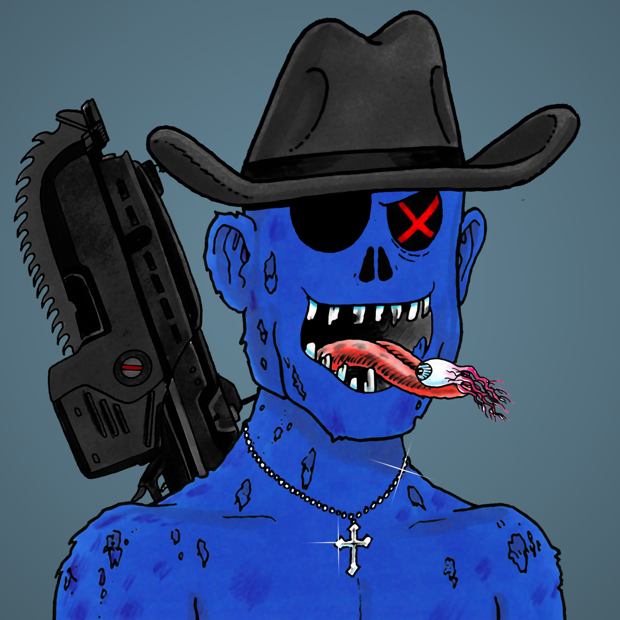 George Trosley - Jungle Freaks - Jungle Freak 2607 - NFT # 2607