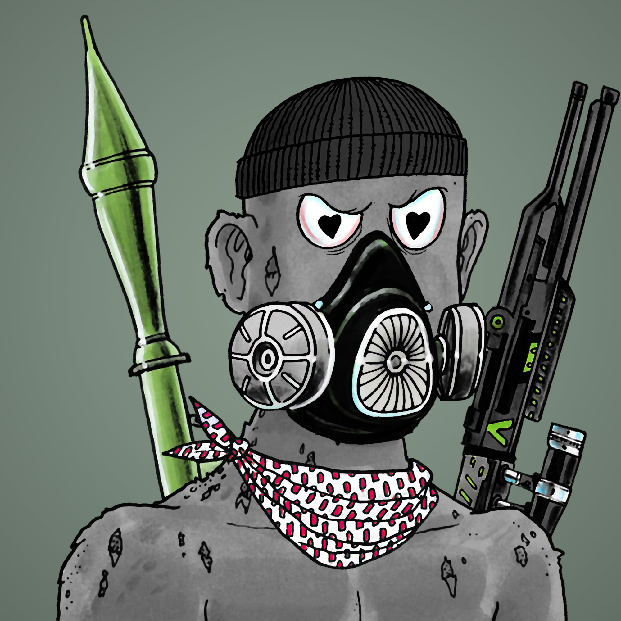 George Trosley - Jungle Freaks - Jungle Freak 2615 - NFT # 2615