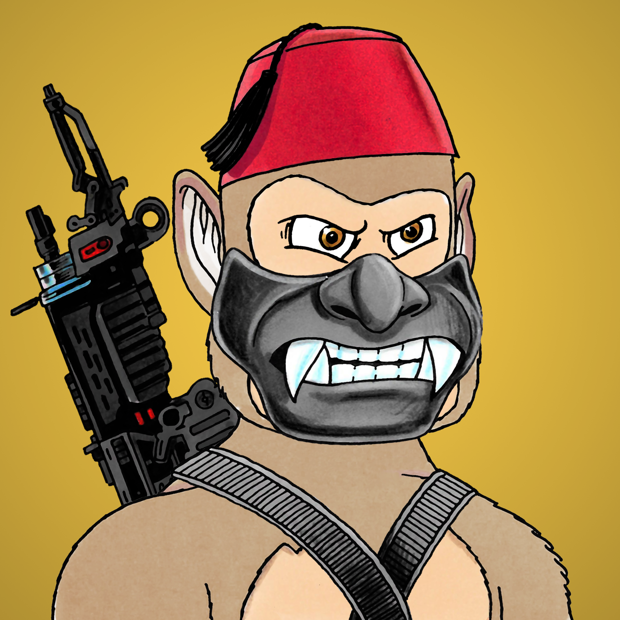 George Trosley - Jungle Freaks - Jungle Freak 2629 - NFT # 2629