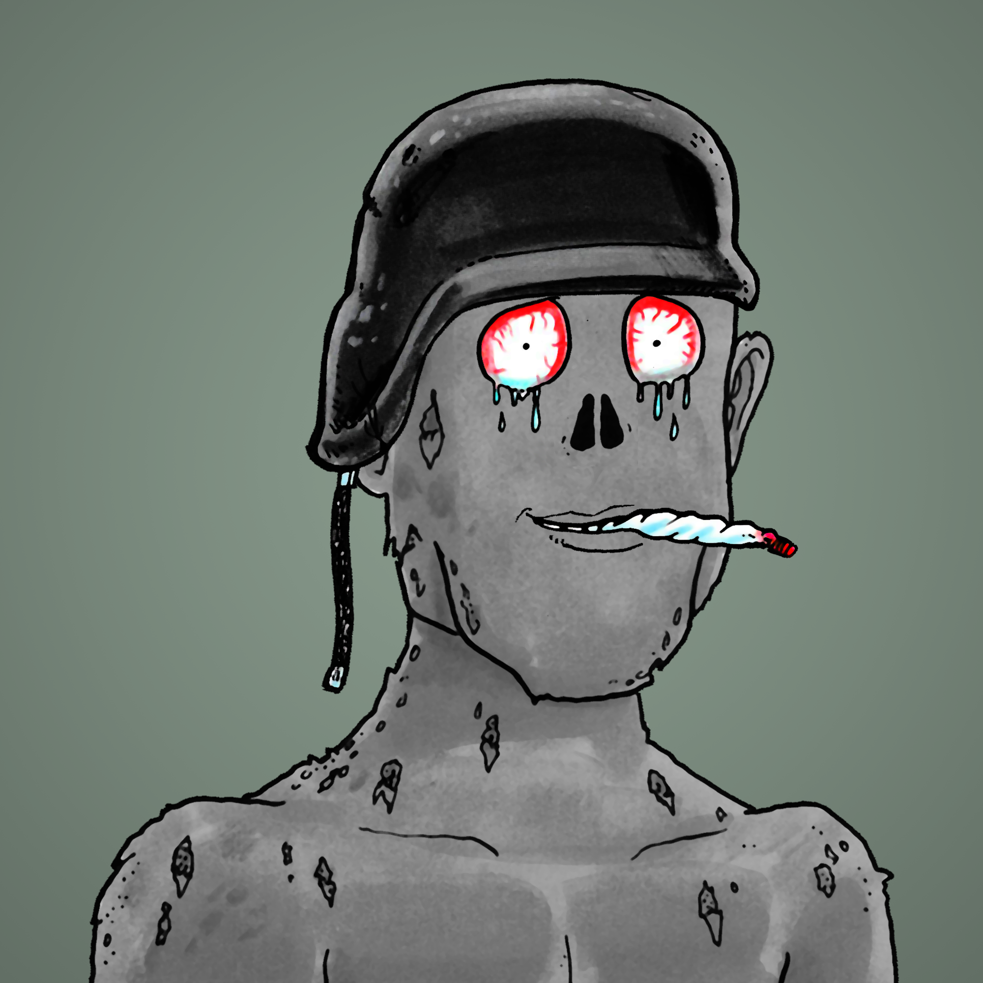 George Trosley - Jungle Freaks - Jungle Freak 2633 - NFT # 2633