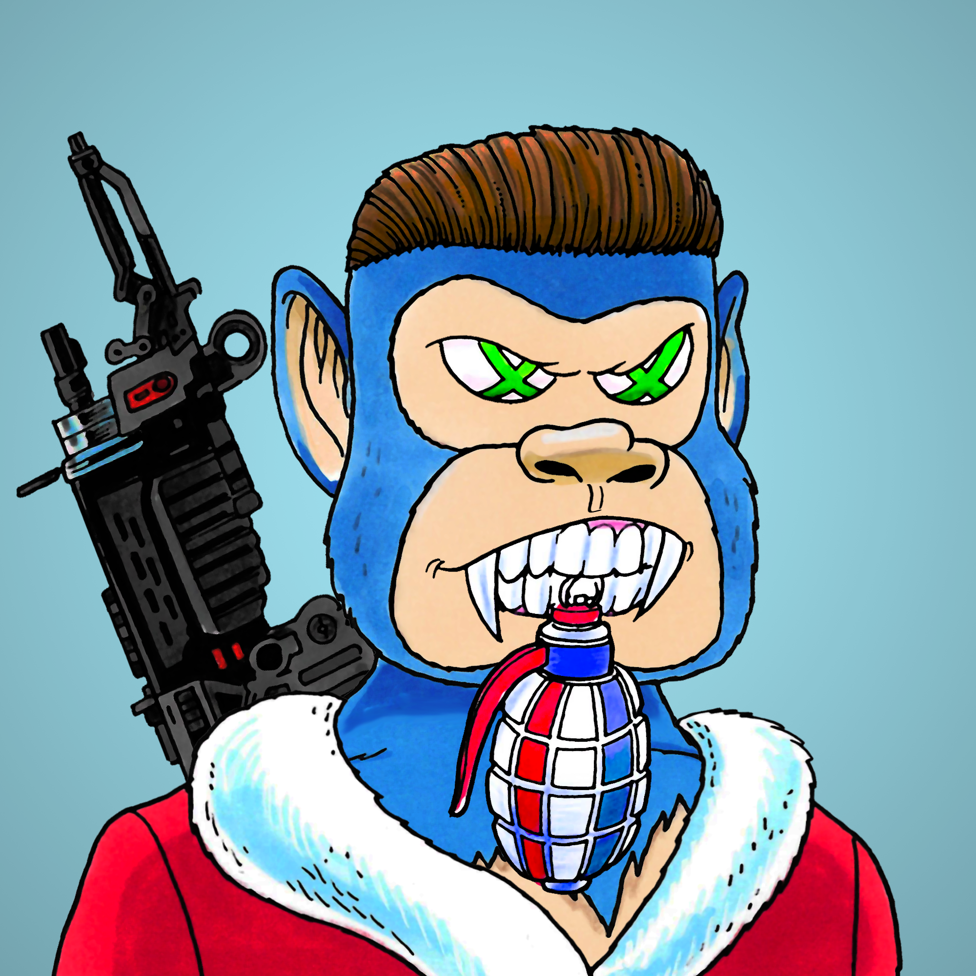 George Trosley - Jungle Freaks - Jungle Freak 2637 - NFT # 2637