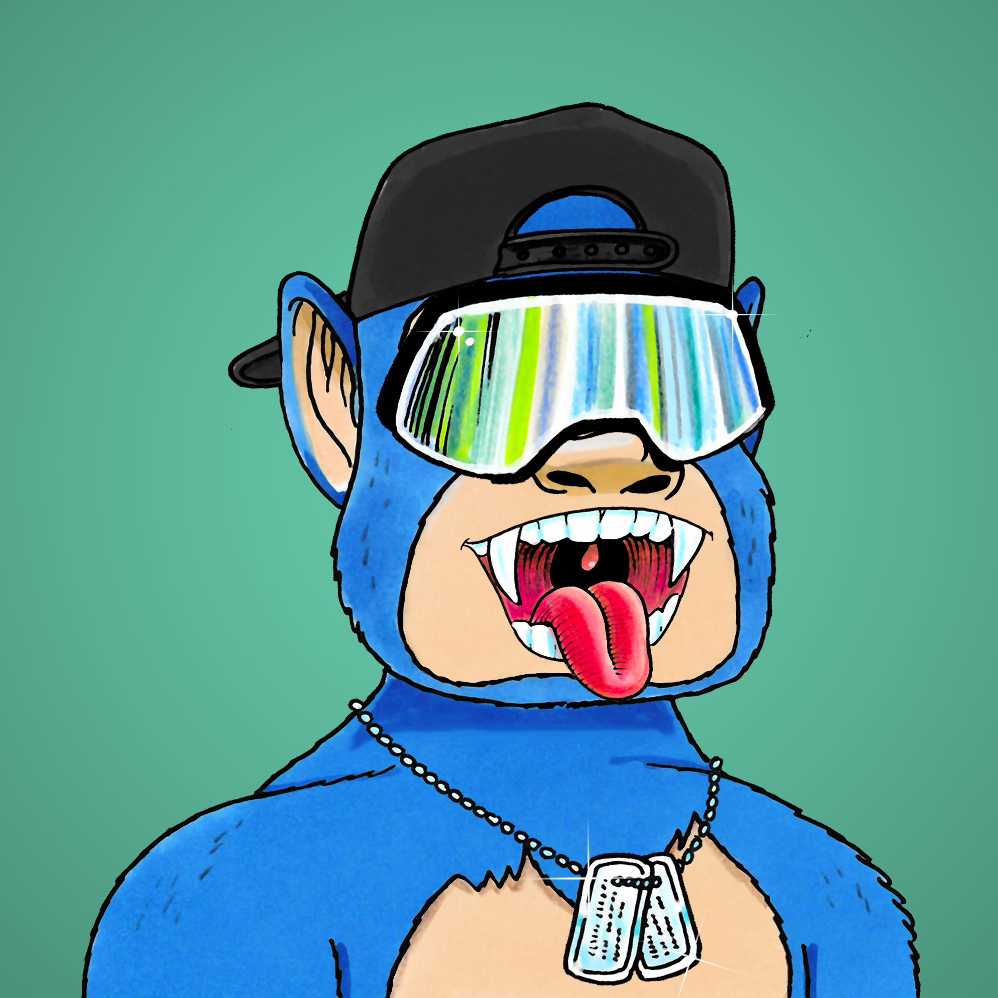 George Trosley - Jungle Freaks - Jungle Freak 2643 - NFT # 2643