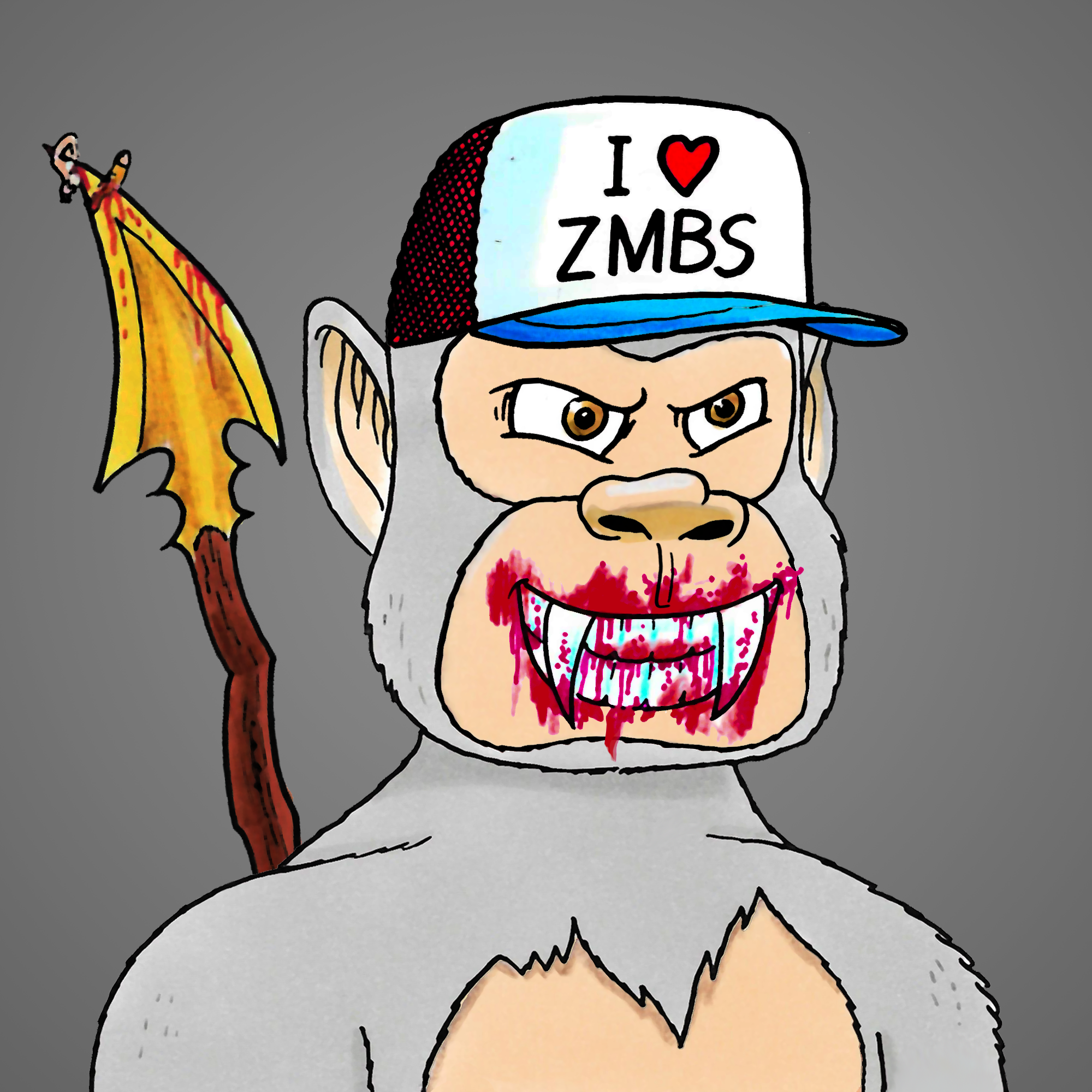 George Trosley - Jungle Freaks - Jungle Freak 2645 - NFT # 2645