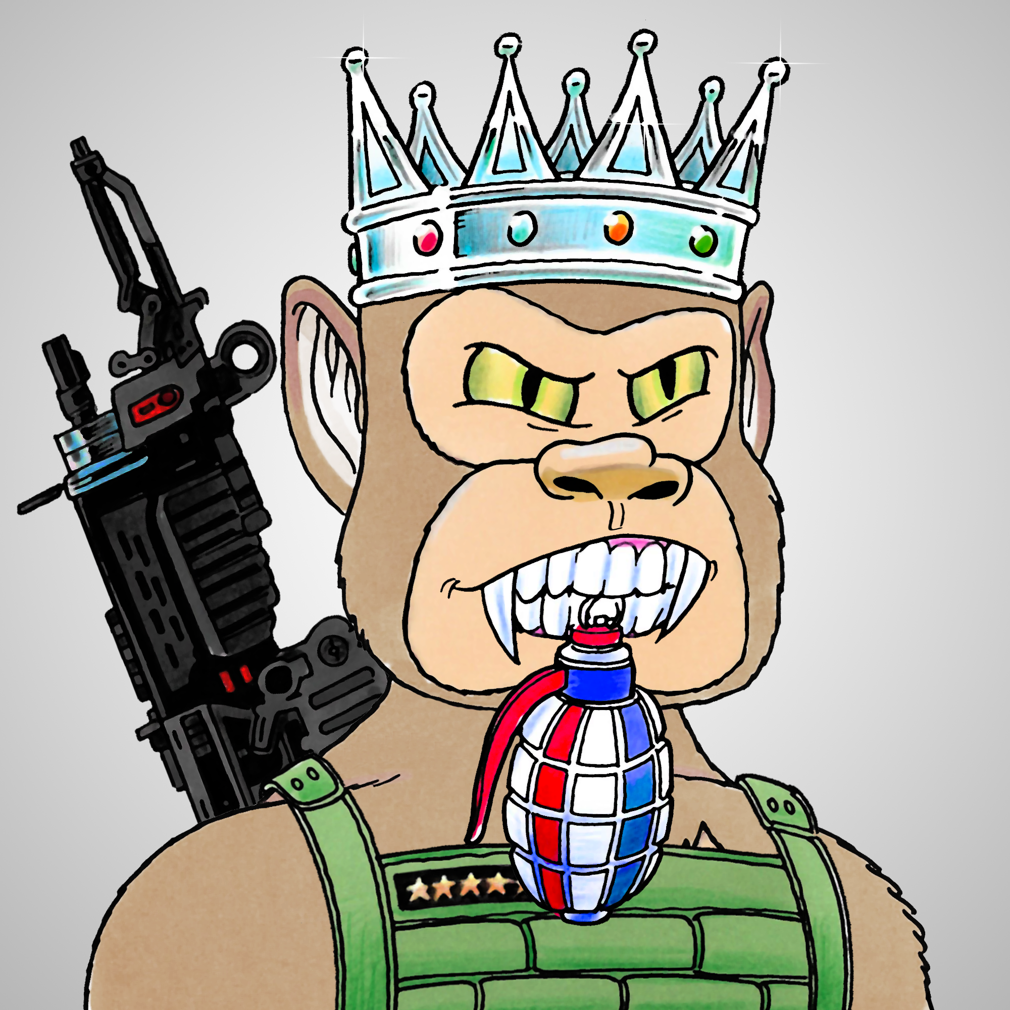 George Trosley - Jungle Freaks - Jungle Freak 2648 - NFT # 2648