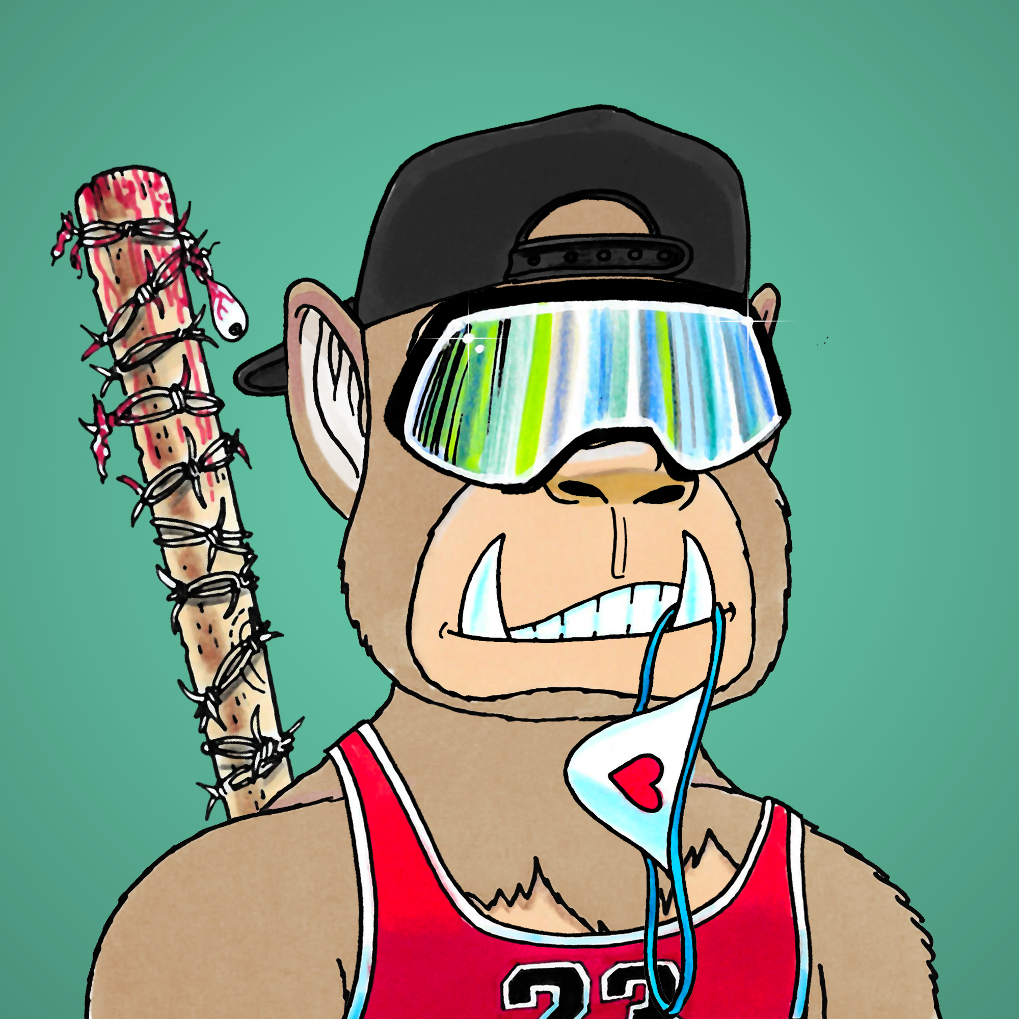 George Trosley - Jungle Freaks - Jungle Freak 2672 - NFT # 2672