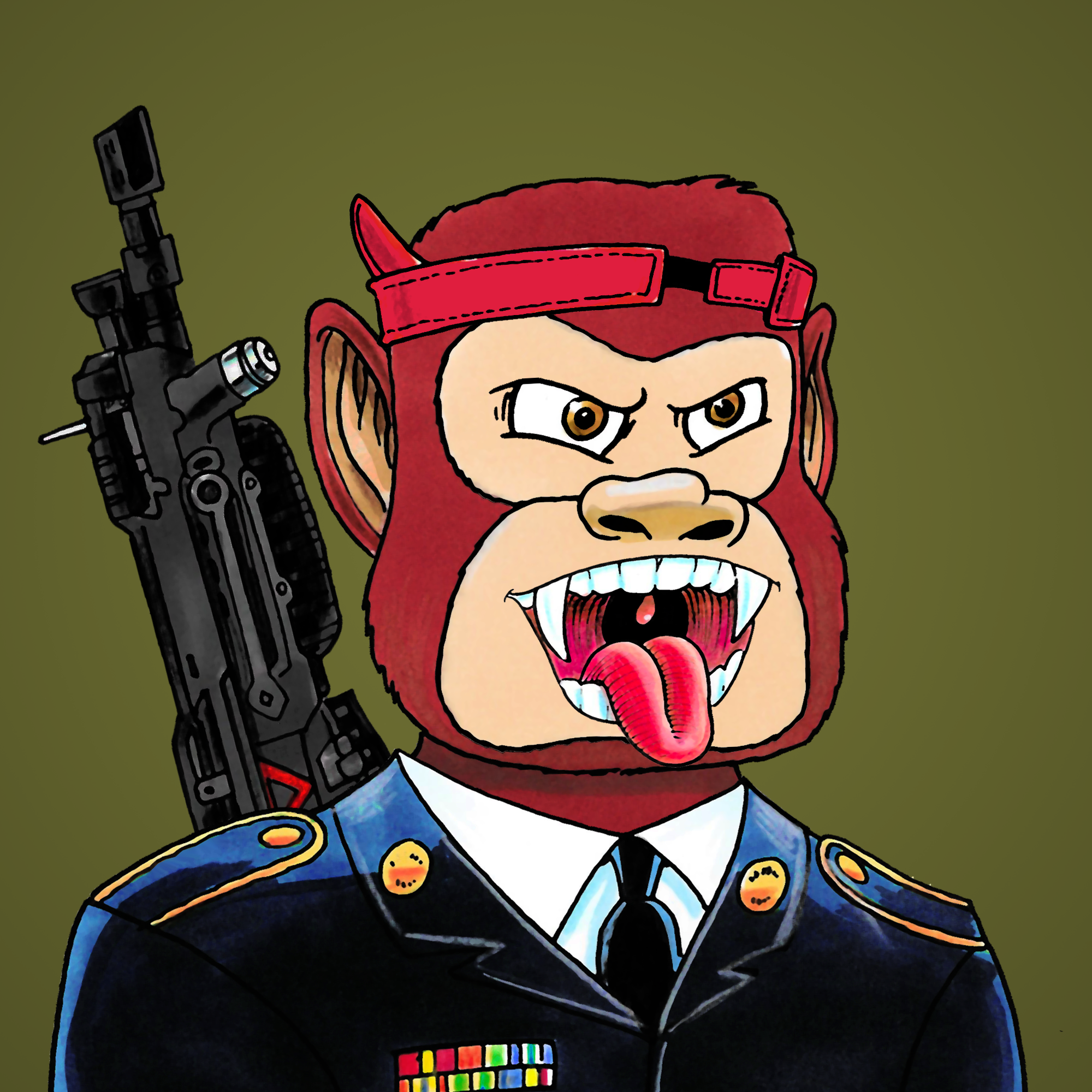 George Trosley - Jungle Freaks - Jungle Freak 2696 - NFT # 2696