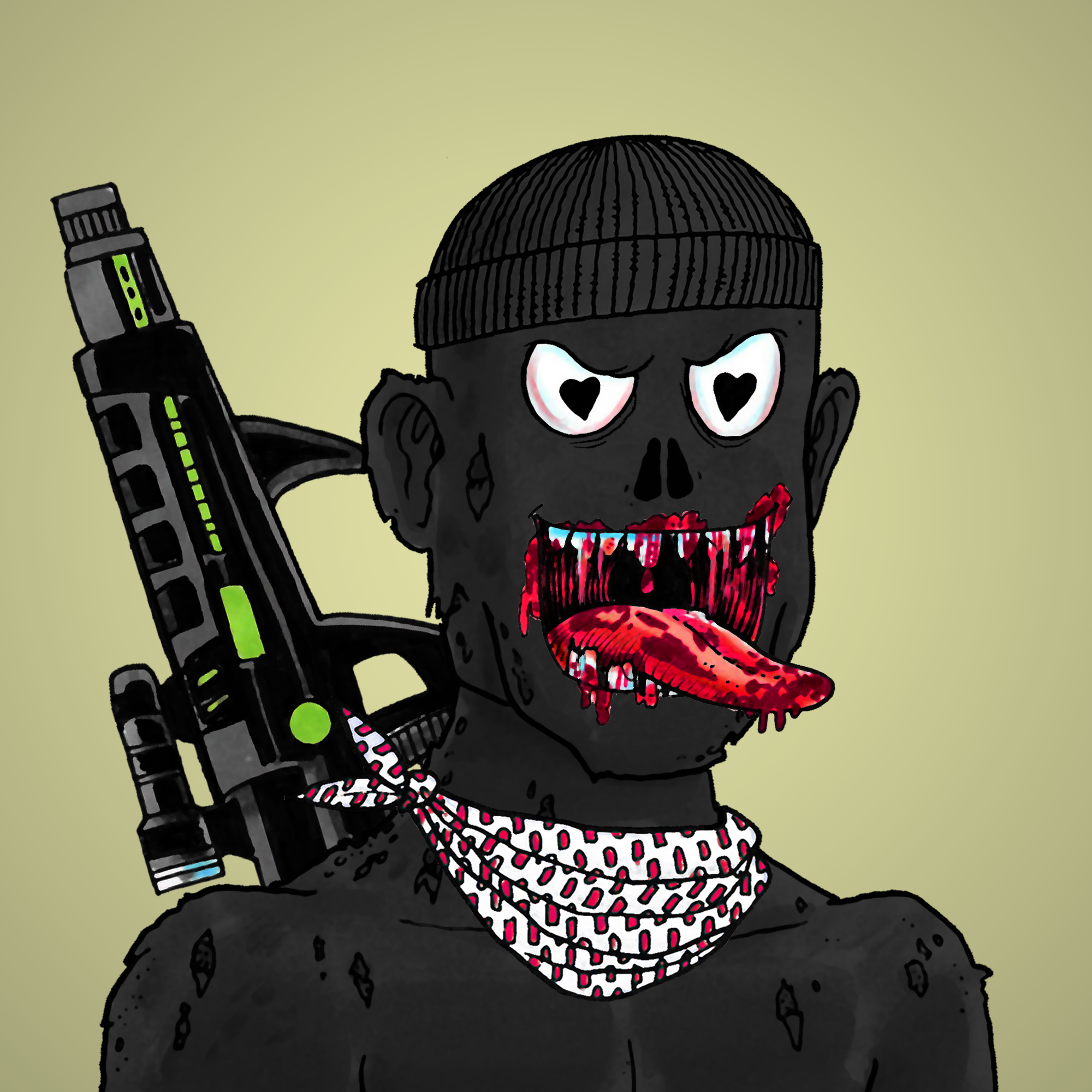 George Trosley - Jungle Freaks - Jungle Freak 2698 - NFT # 2698