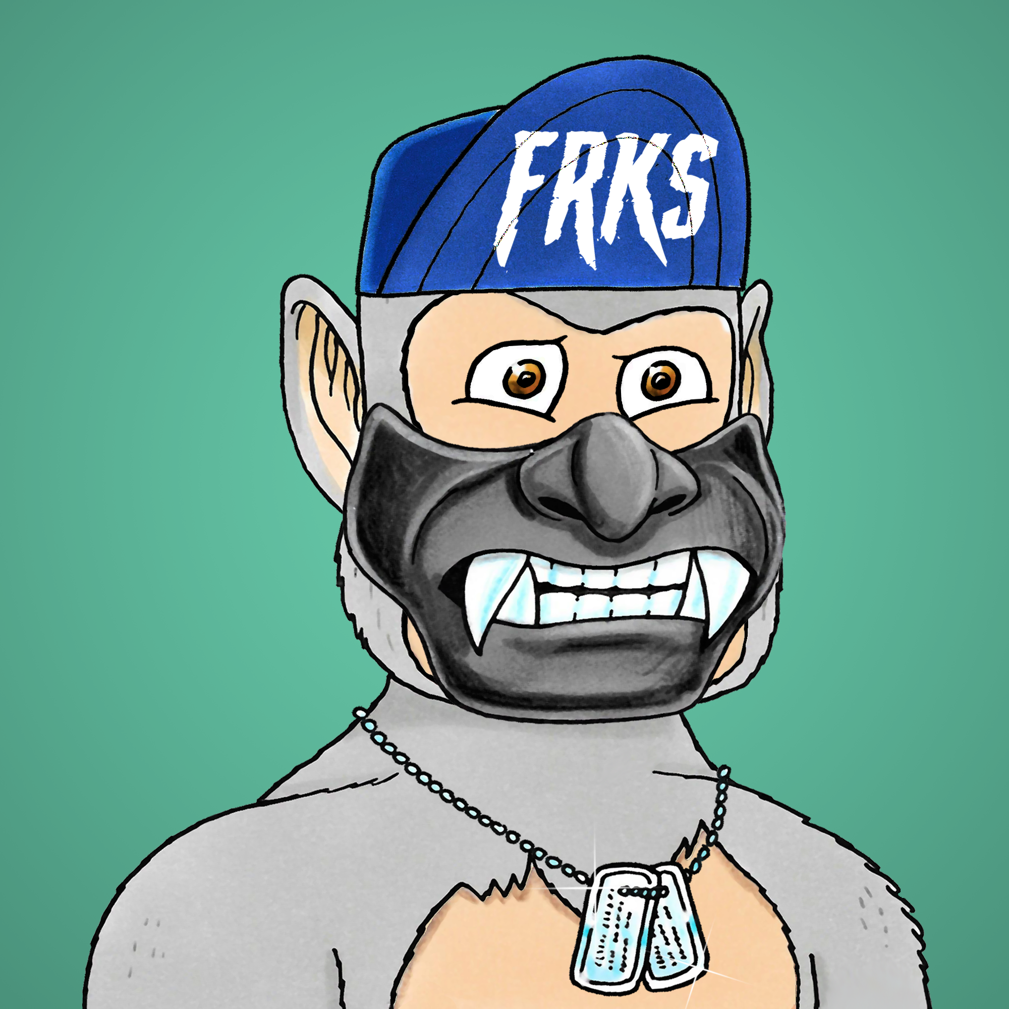 George Trosley - Jungle Freaks - Jungle Freak 2711 - NFT # 2711