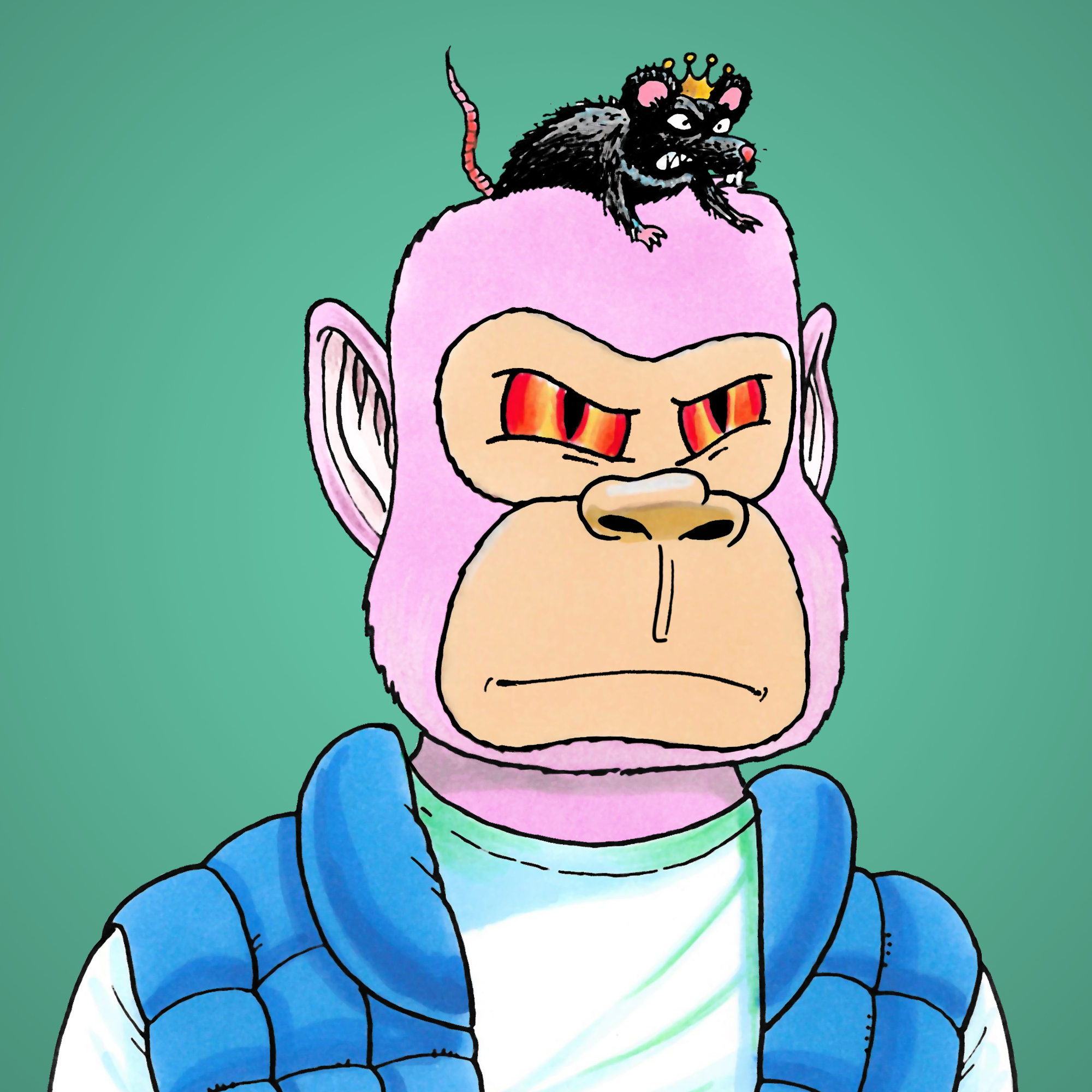 George Trosley - Jungle Freaks - Jungle Freak 2721 - NFT # 2721