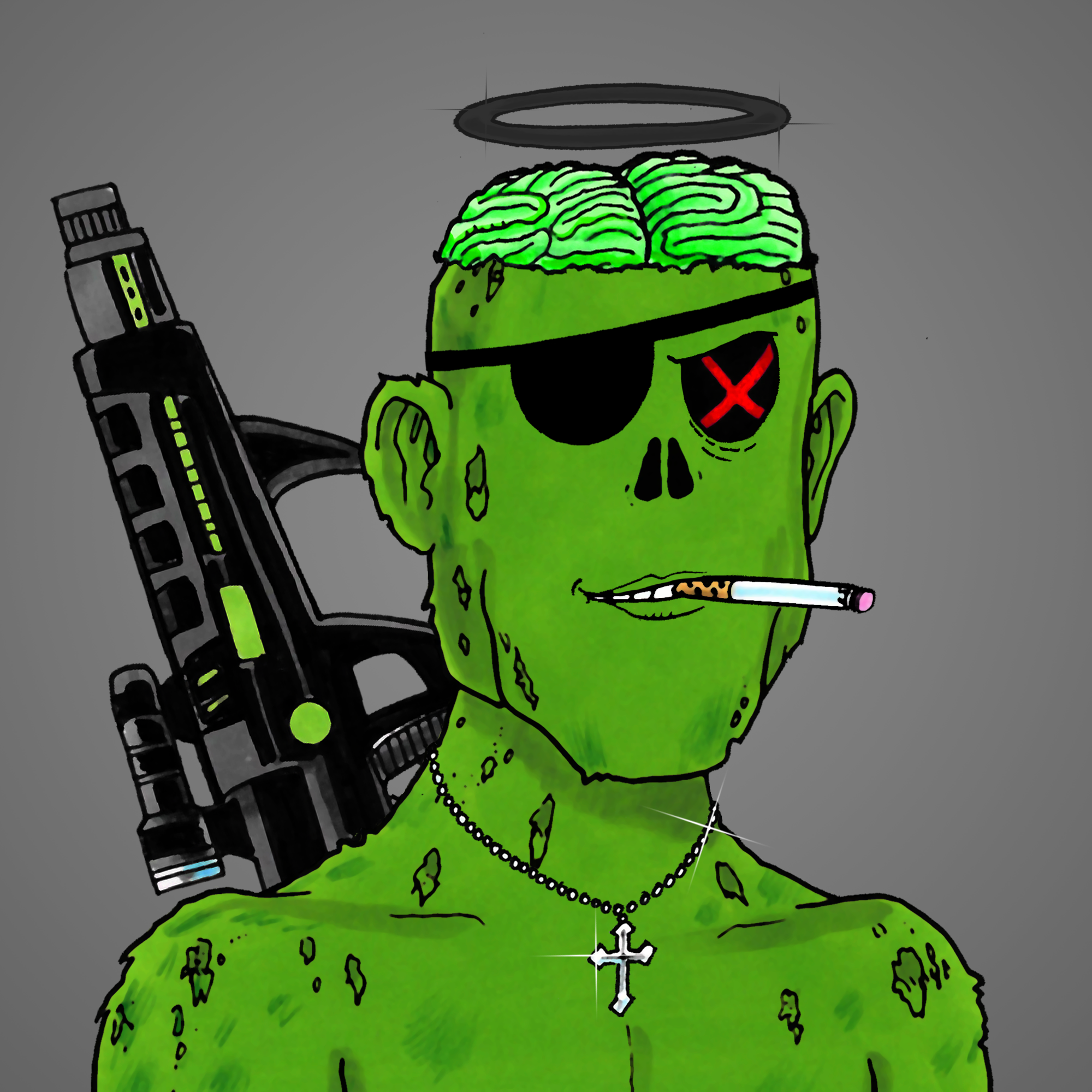 George Trosley - Jungle Freaks - Jungle Freak 2727 - NFT # 2727