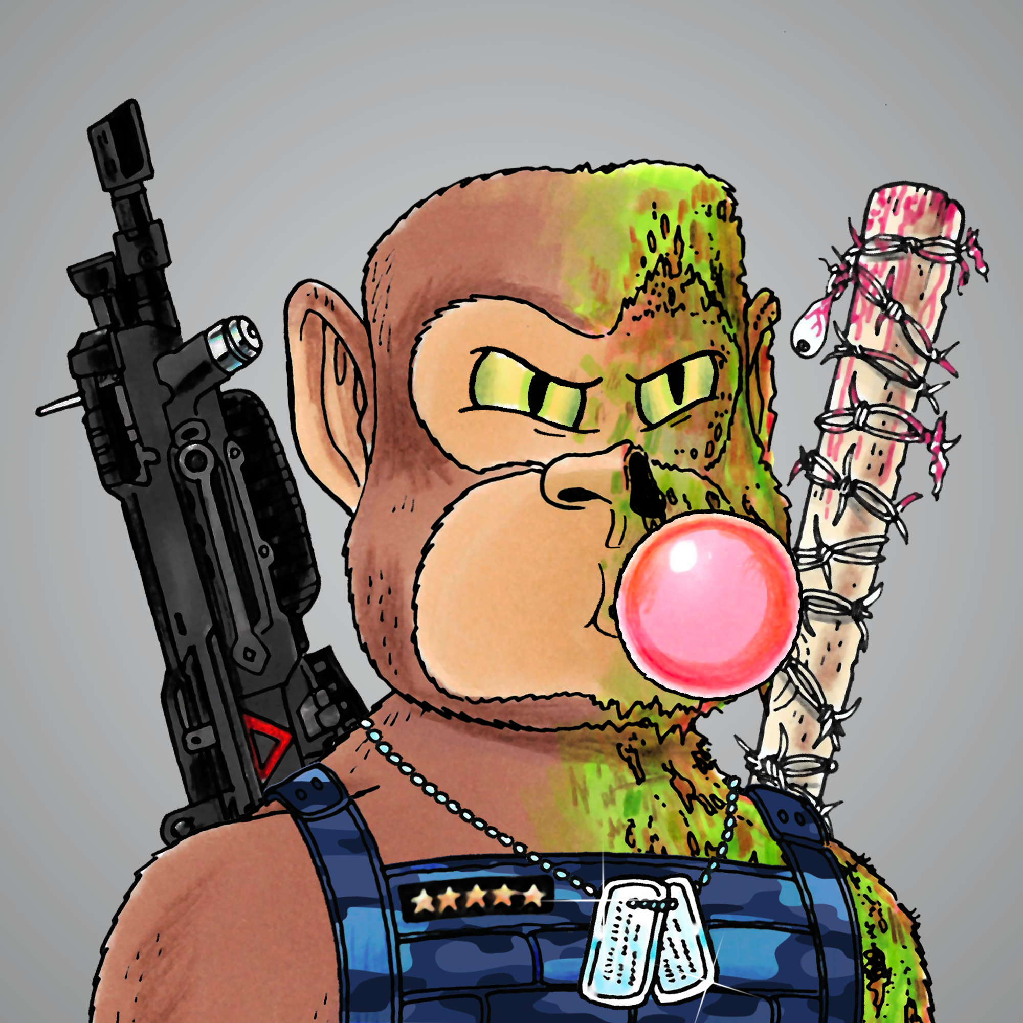 George Trosley - Jungle Freaks - Jungle Freak 2736 - NFT # 2736