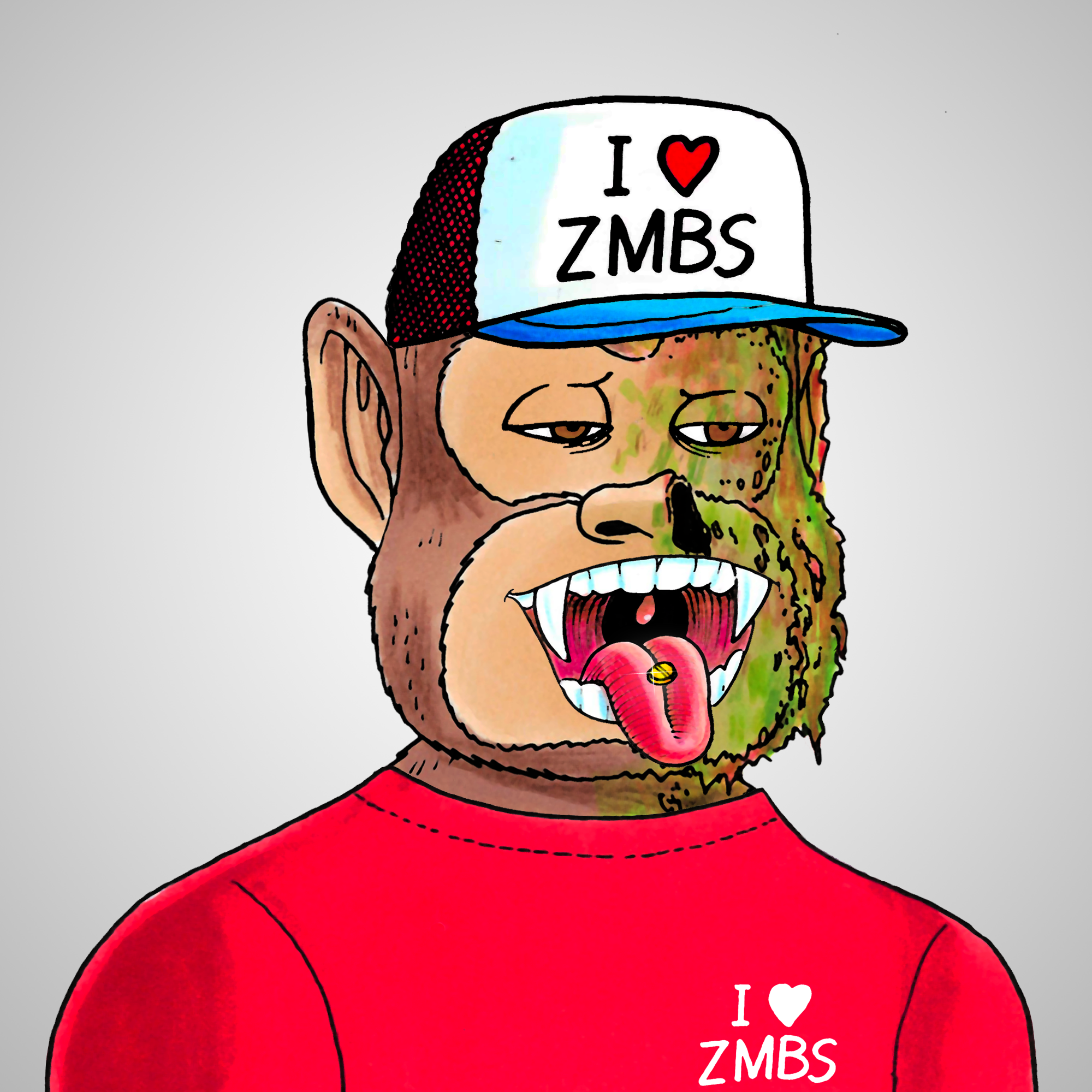 George Trosley - Jungle Freaks - Jungle Freak 2737 - NFT # 2737