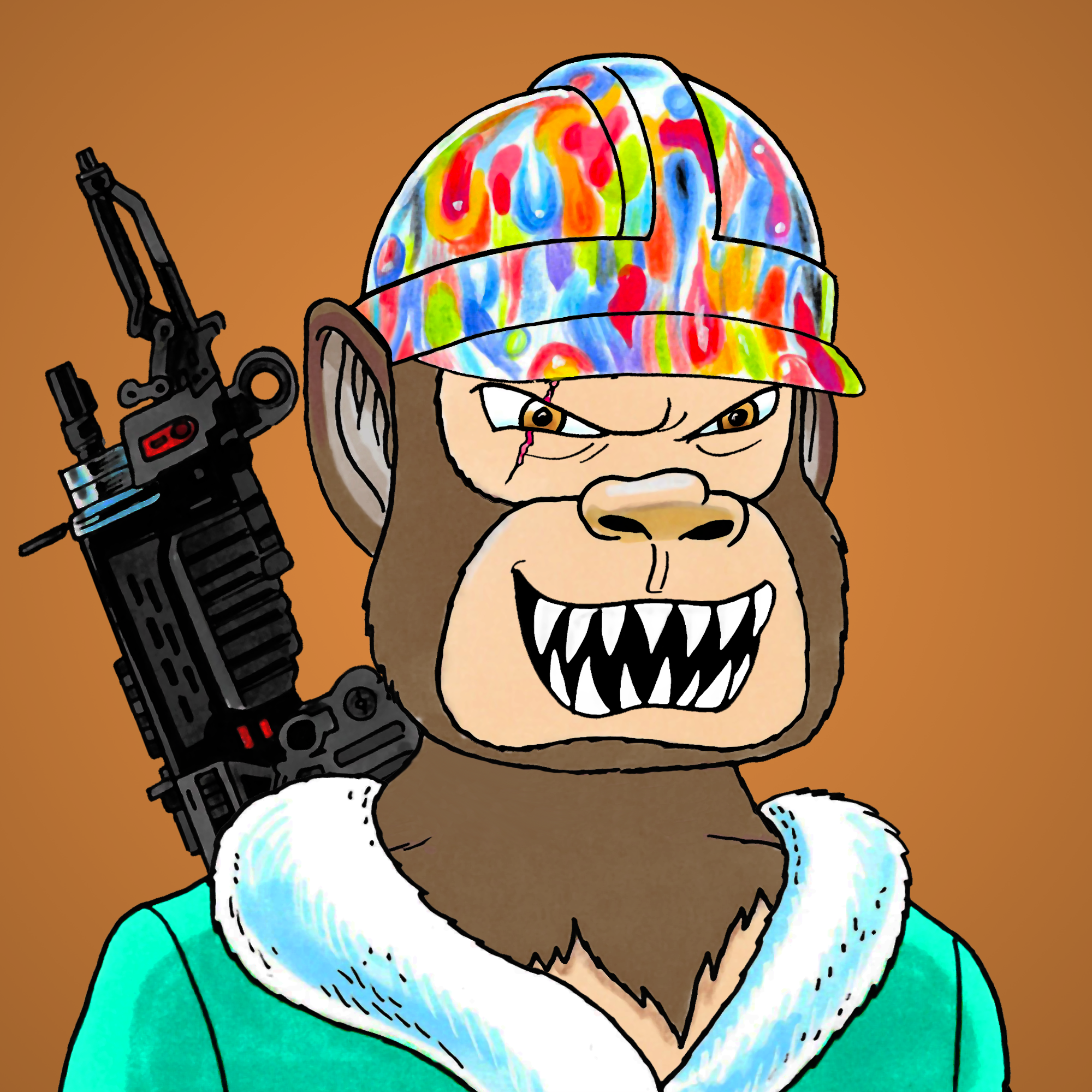 George Trosley - Jungle Freaks - Jungle Freak 2740 - NFT # 2740