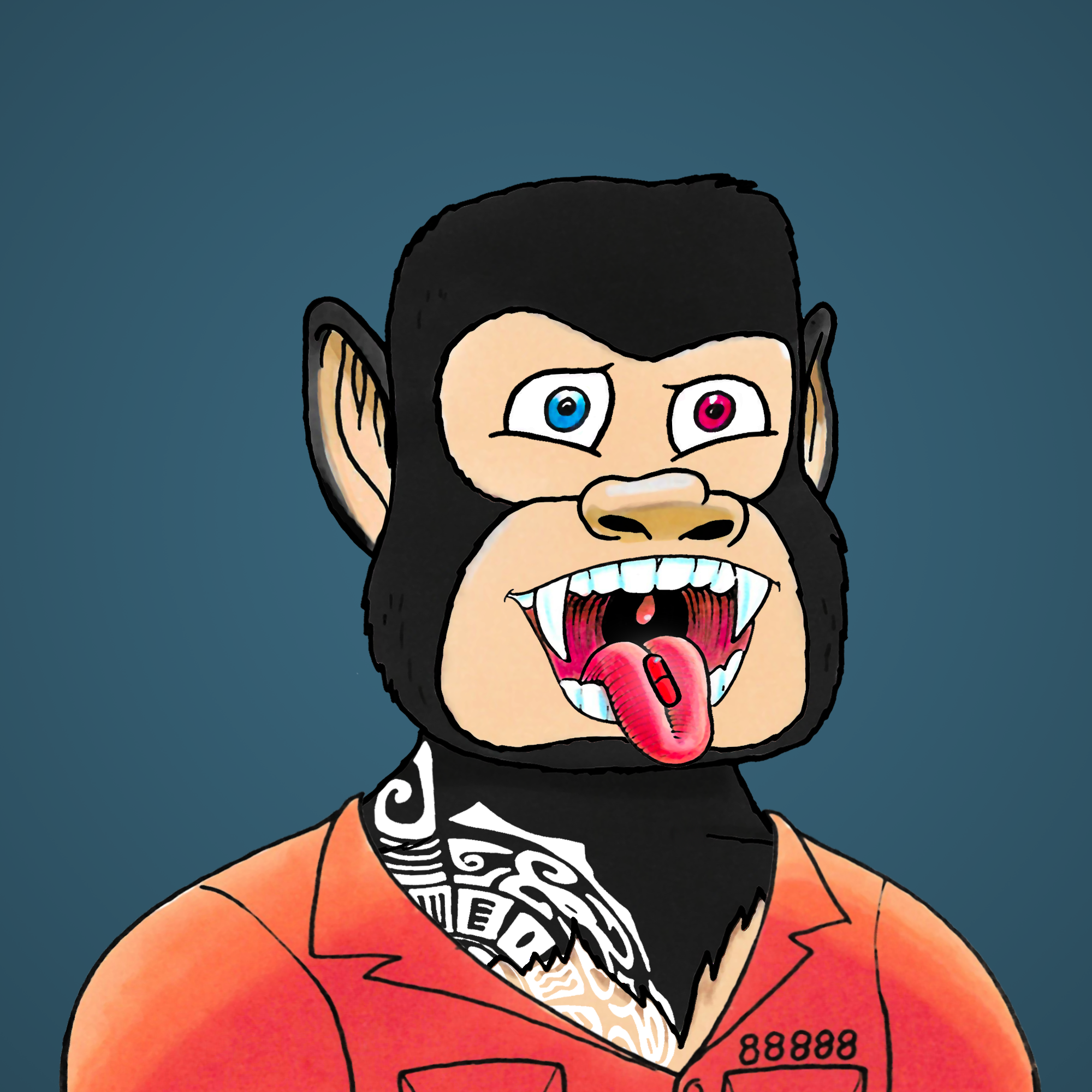 George Trosley - Jungle Freaks - Jungle Freak 2741 - NFT # 2741