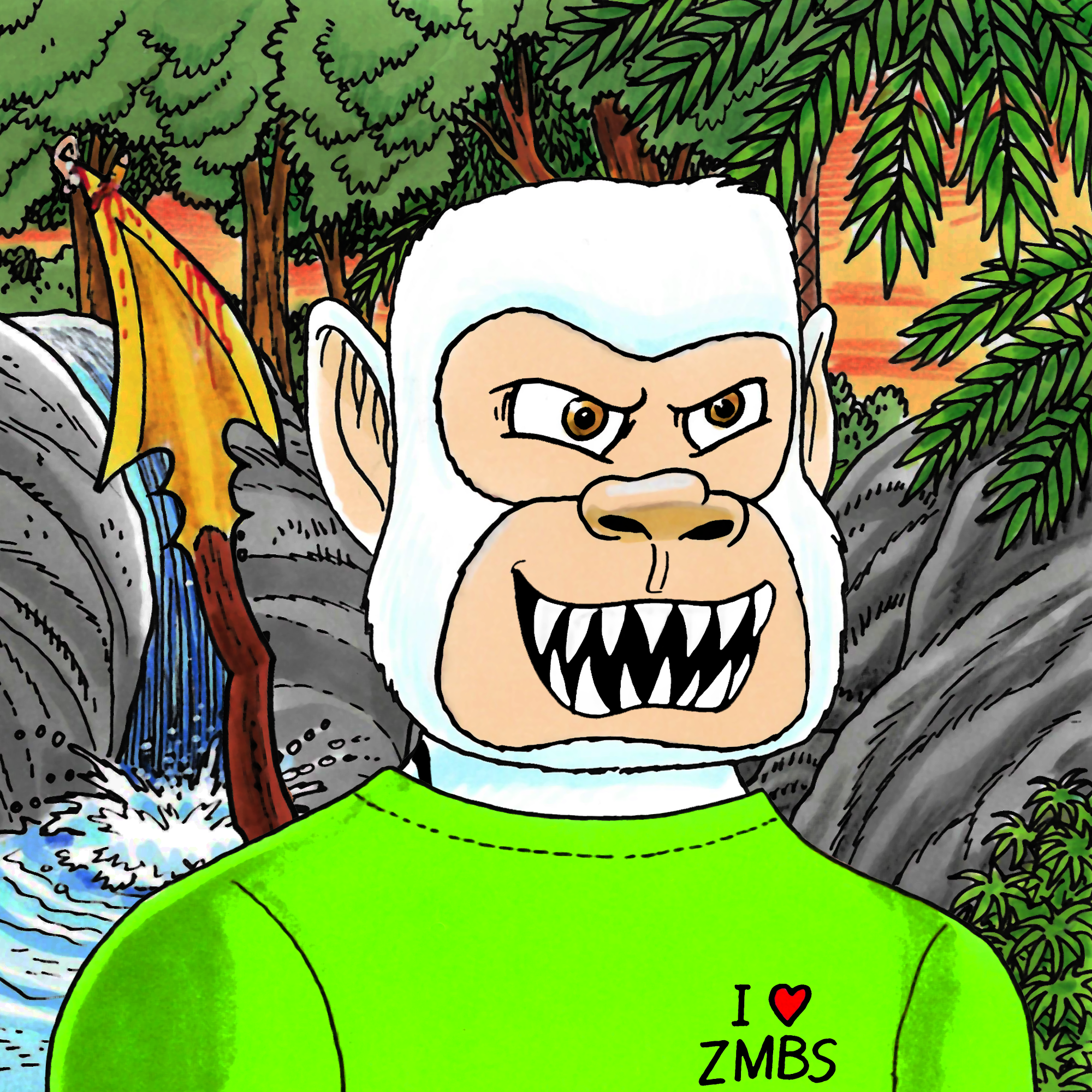 George Trosley - Jungle Freaks - Jungle Freak 2758 - NFT # 2758