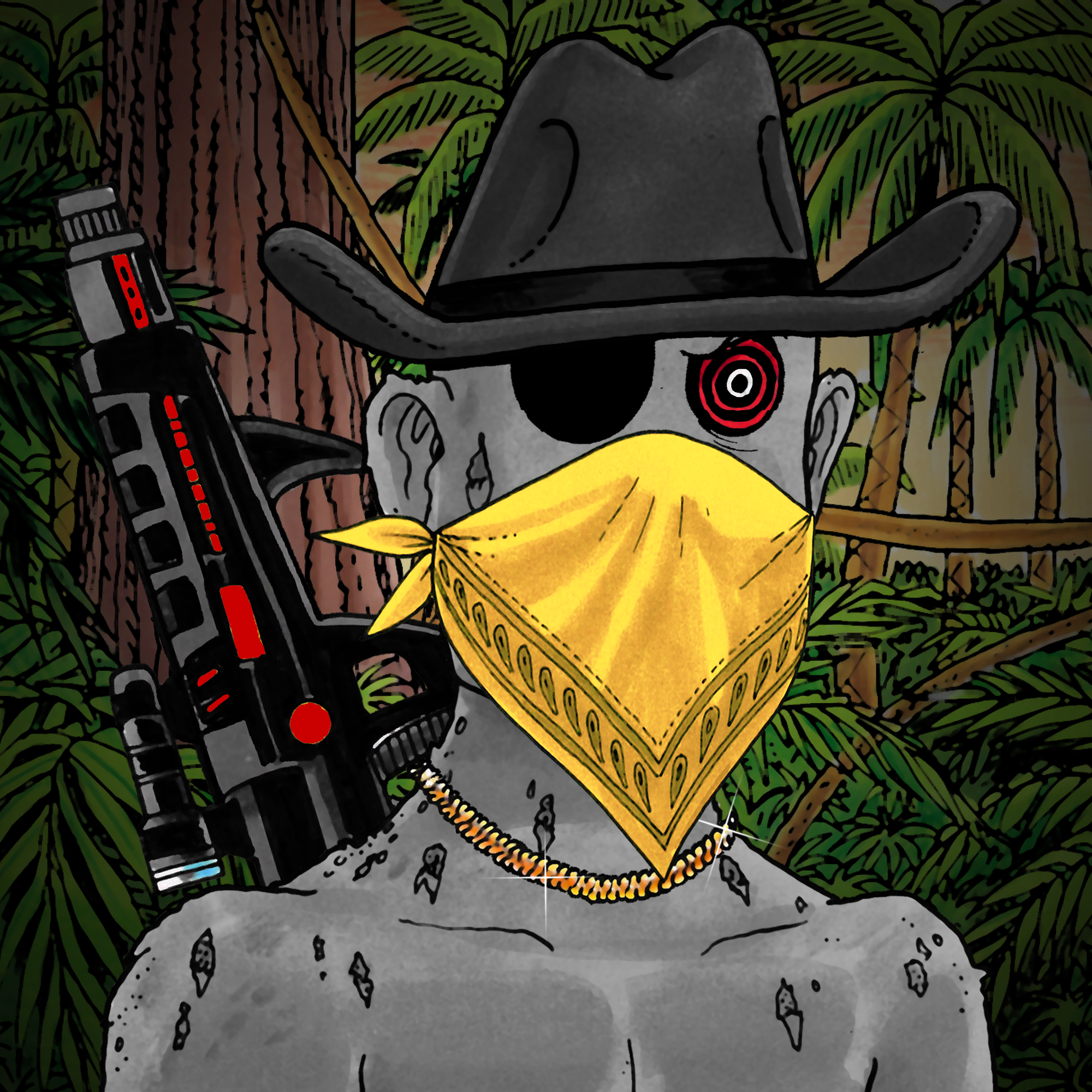 George Trosley - Jungle Freaks - Jungle Freak 2786 - NFT # 2786