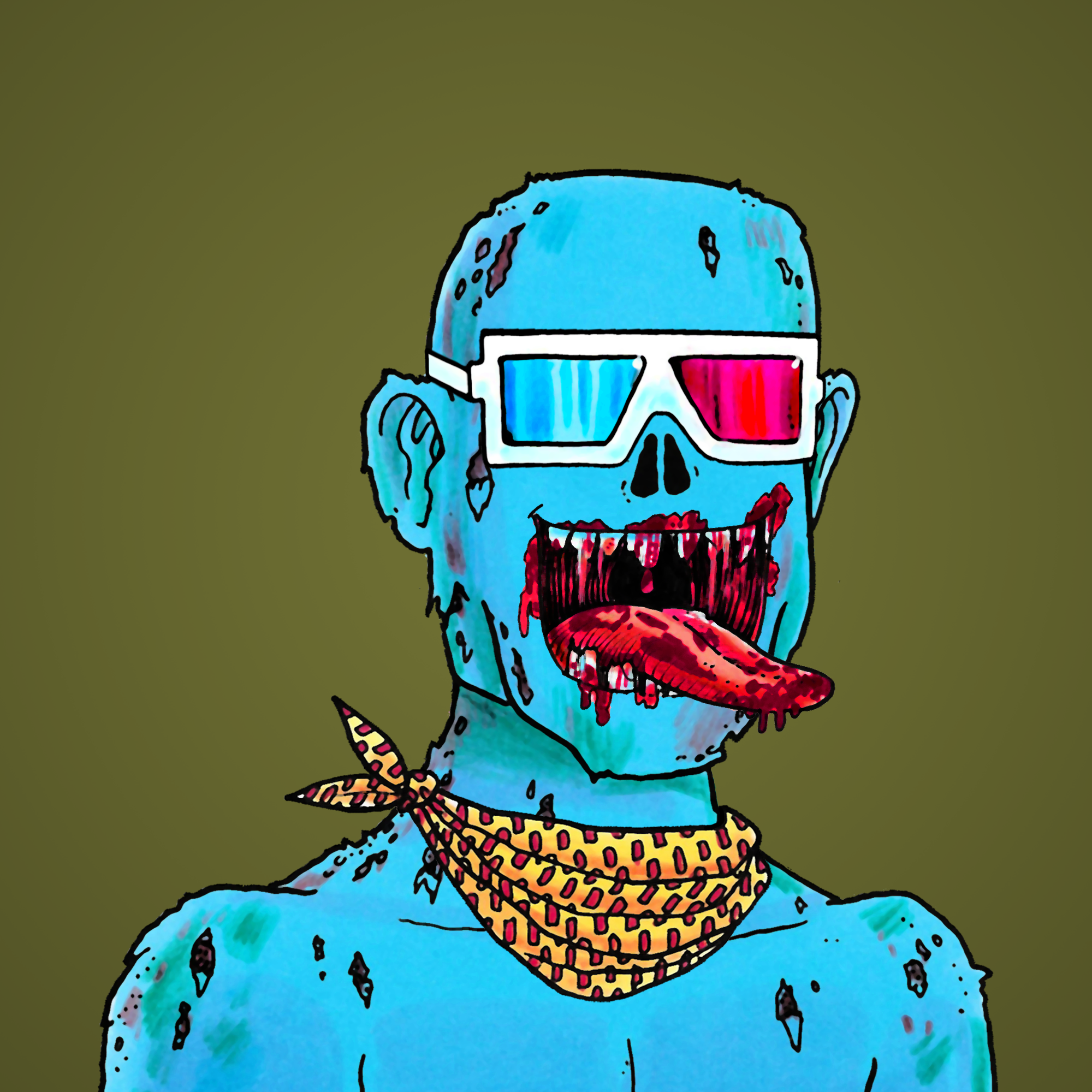 George Trosley - Jungle Freaks - Jungle Freak 2792 - NFT # 2792