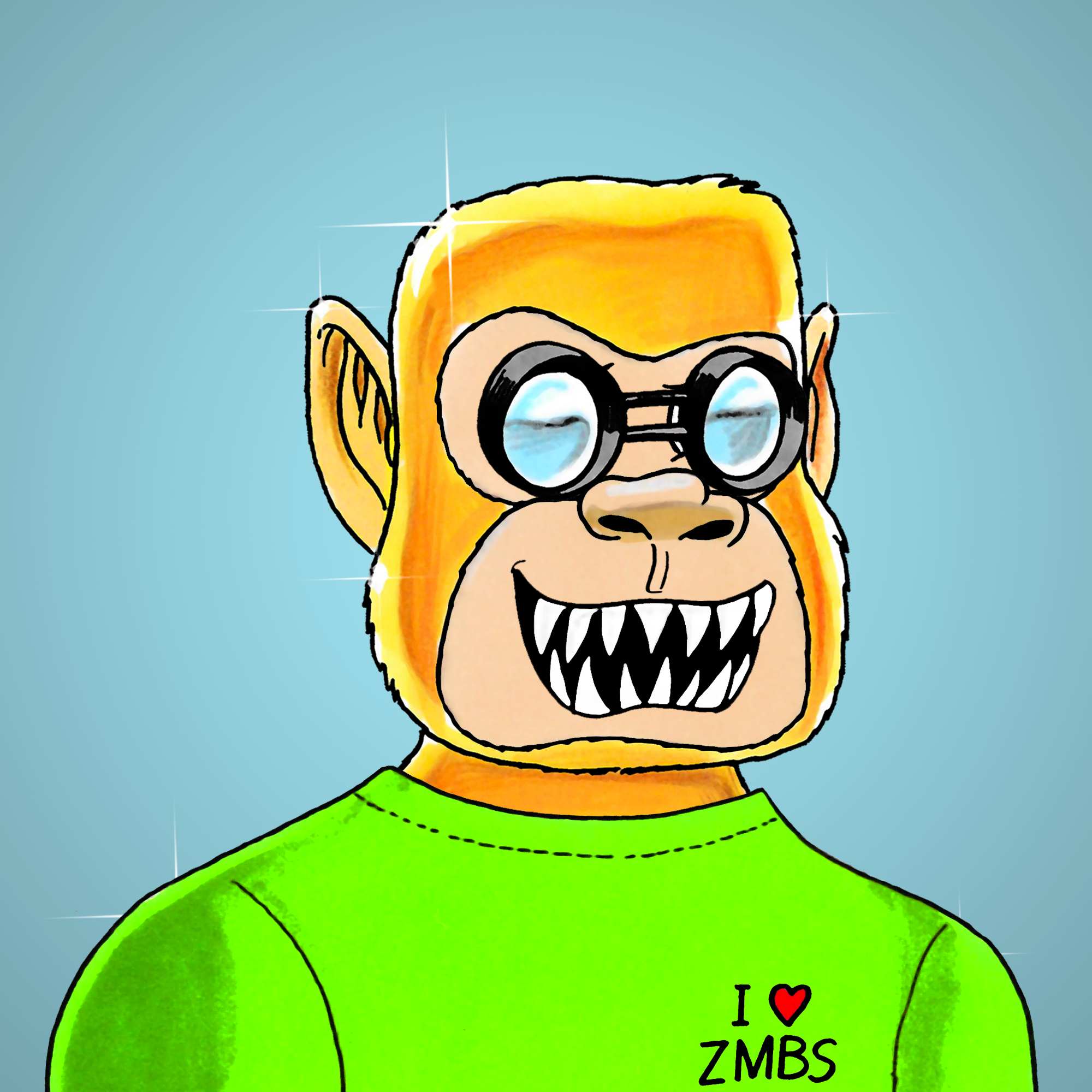 George Trosley - Jungle Freaks - Jungle Freak 2795 - NFT # 2795