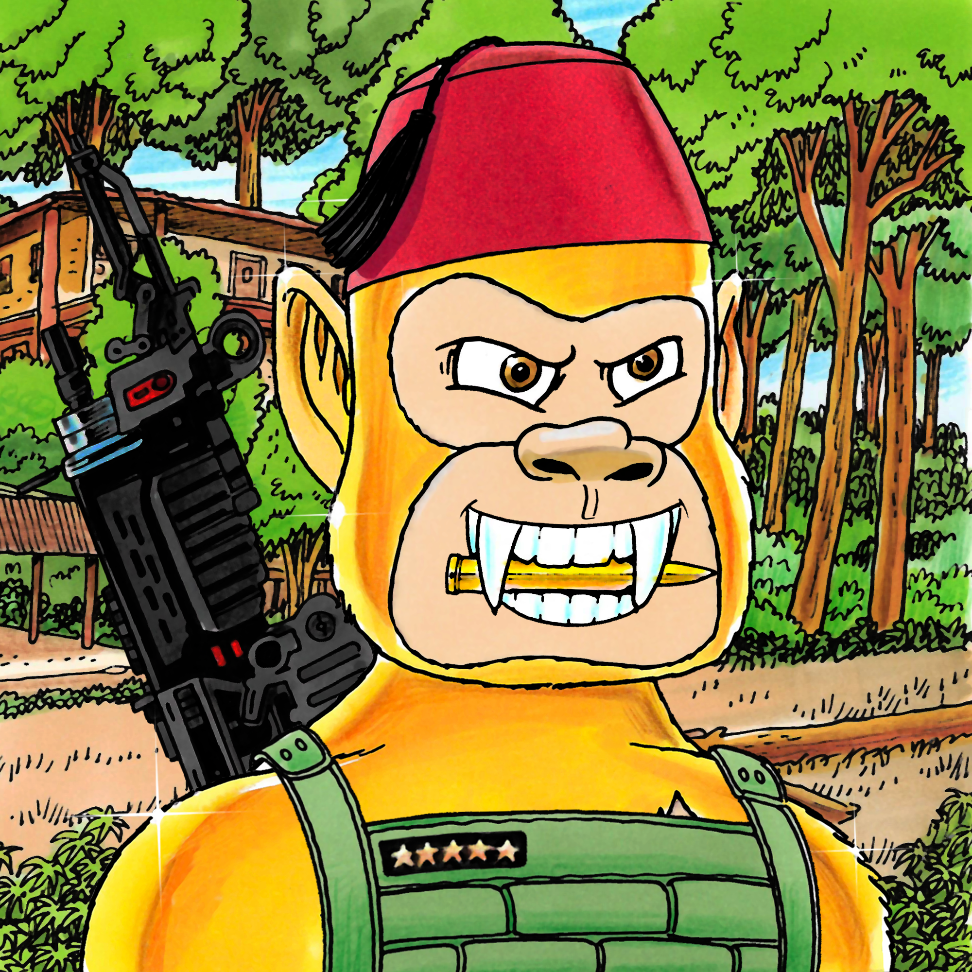 George Trosley - Jungle Freaks - Jungle Freak 28 - NFT # 28