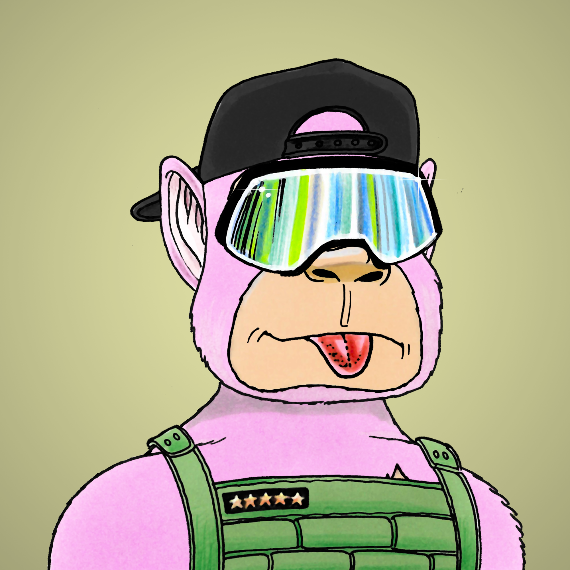 George Trosley - Jungle Freaks - Jungle Freak 2806 - NFT # 2806