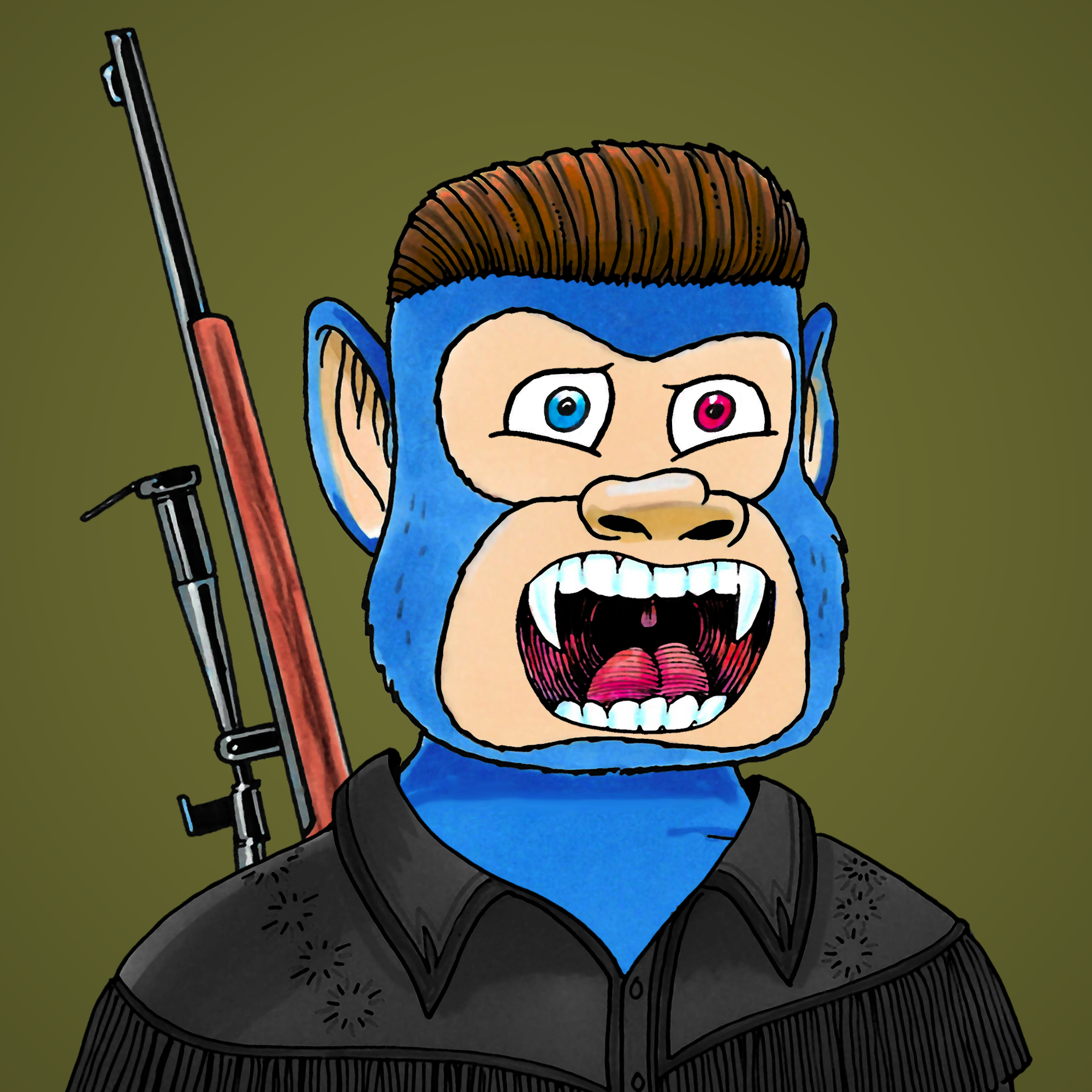 George Trosley - Jungle Freaks - Jungle Freak 2812 - NFT # 2812