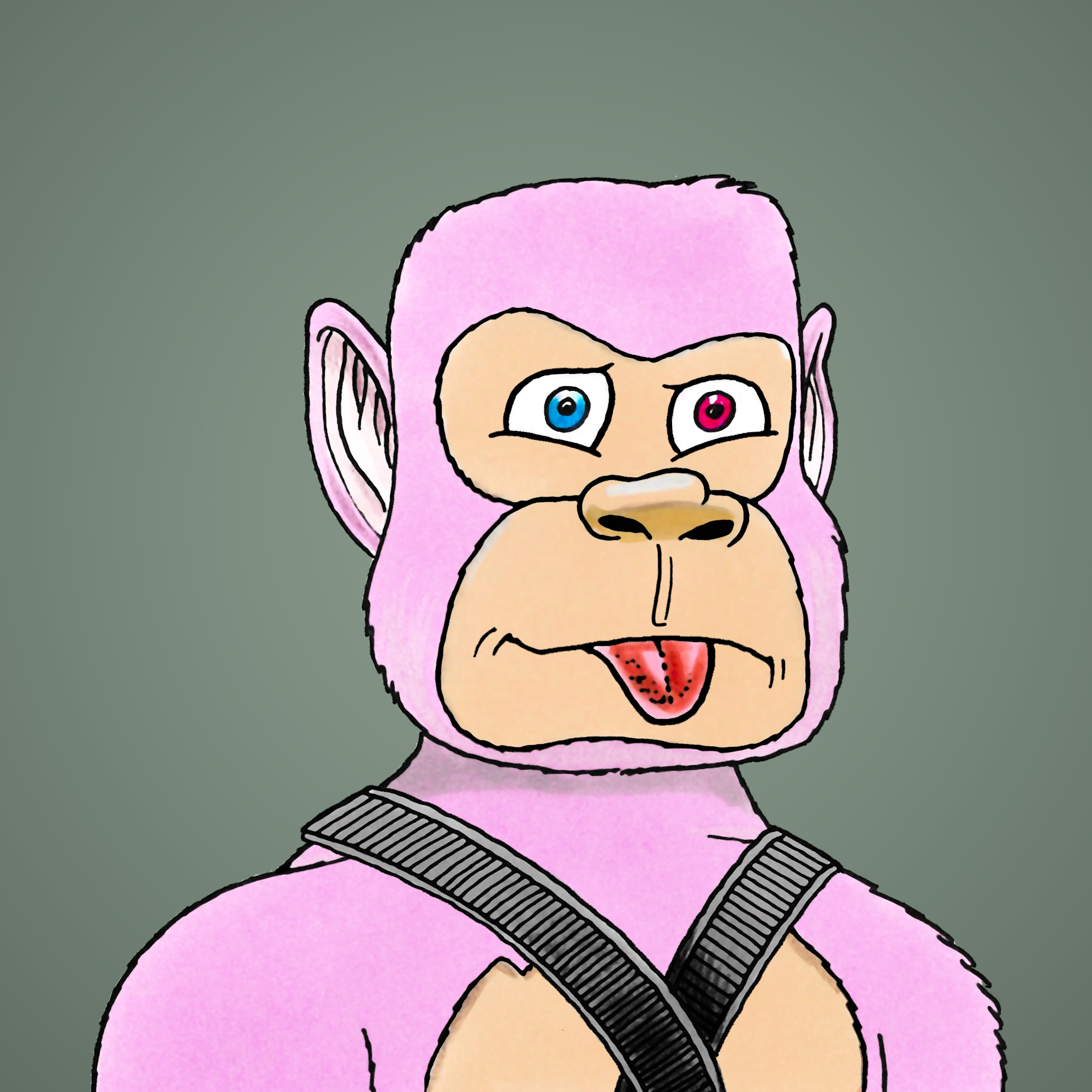 George Trosley - Jungle Freaks - Jungle Freak 2825 - NFT # 2825