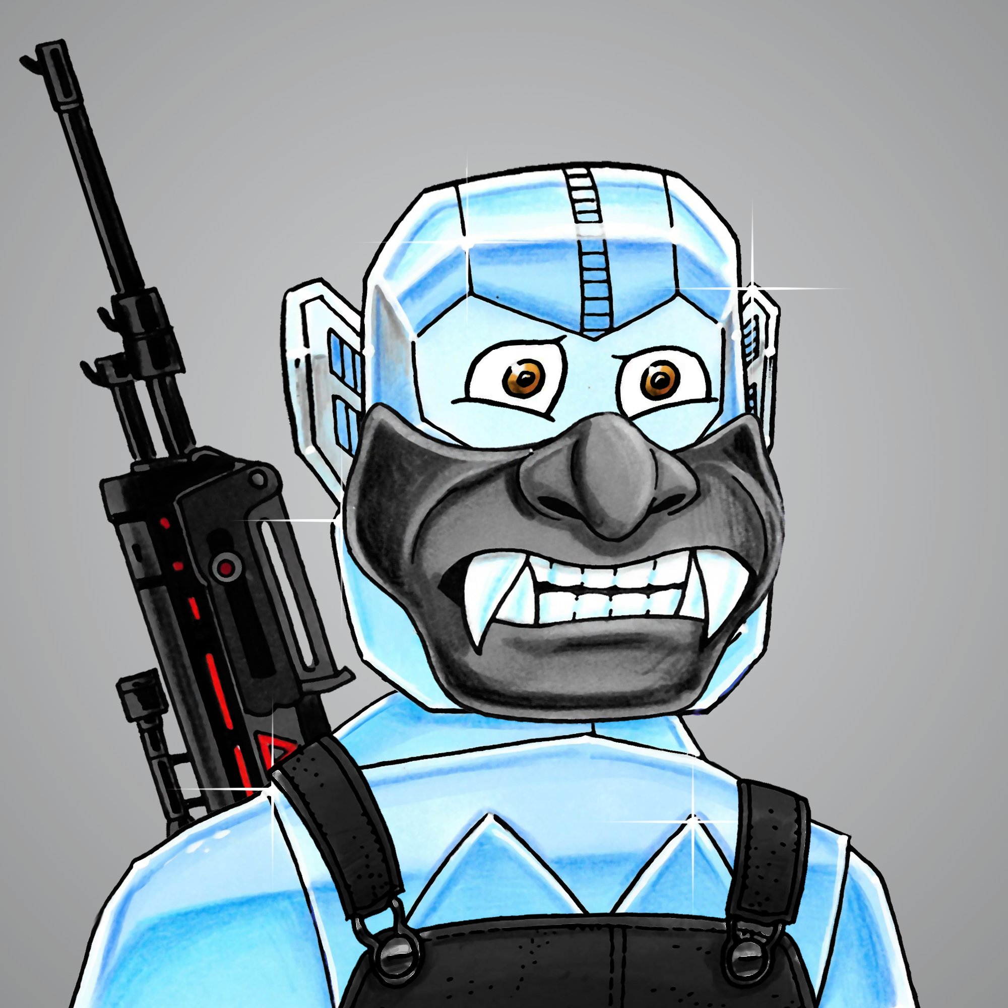 George Trosley - Jungle Freaks - Jungle Freak 2828 - NFT # 2828