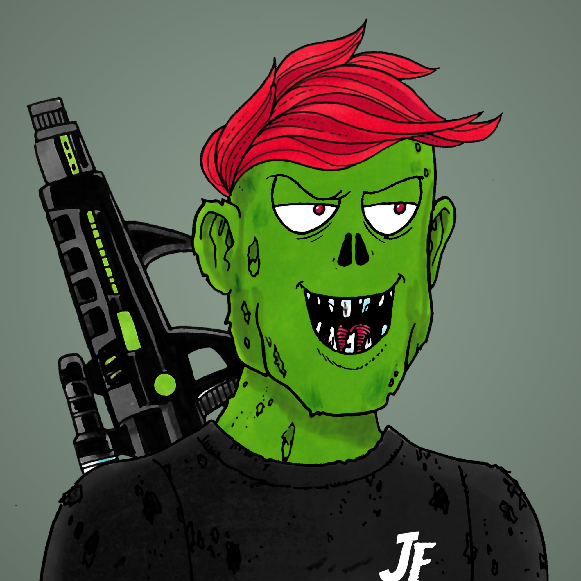 George Trosley - Jungle Freaks - Jungle Freak 2836 - NFT # 2836