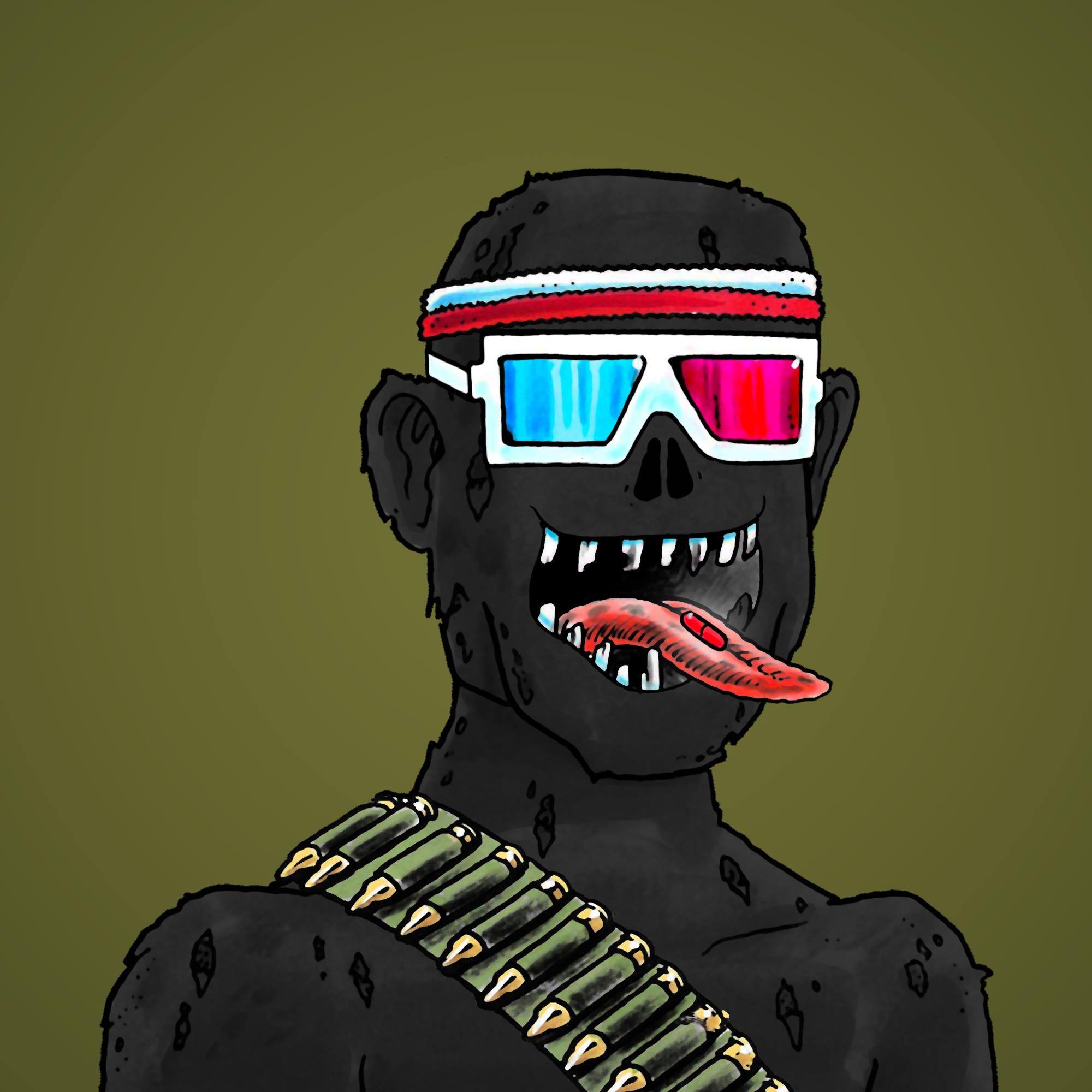 George Trosley - Jungle Freaks - Jungle Freak 2840 - NFT # 2840