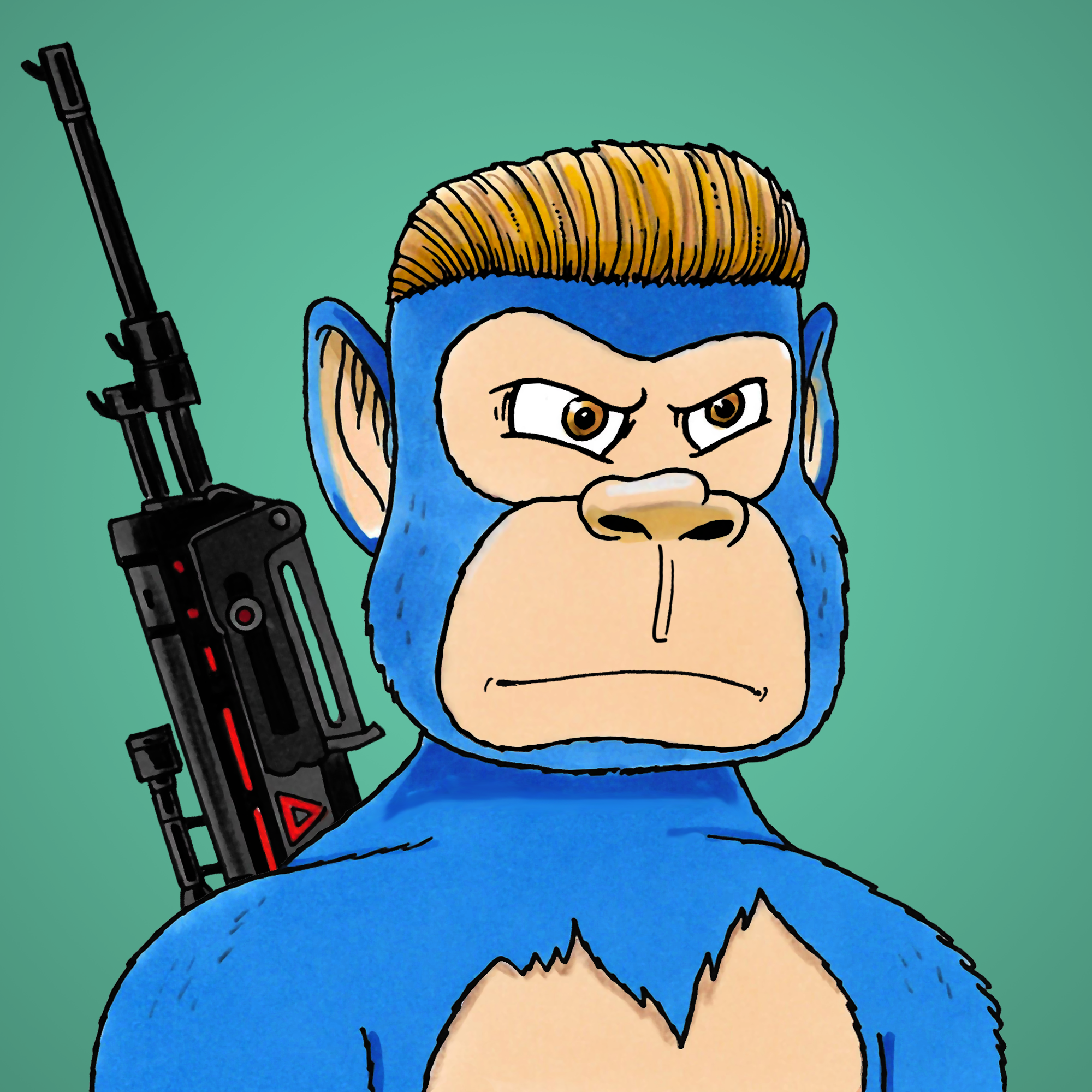 George Trosley - Jungle Freaks - Jungle Freak 2848 - NFT # 2848