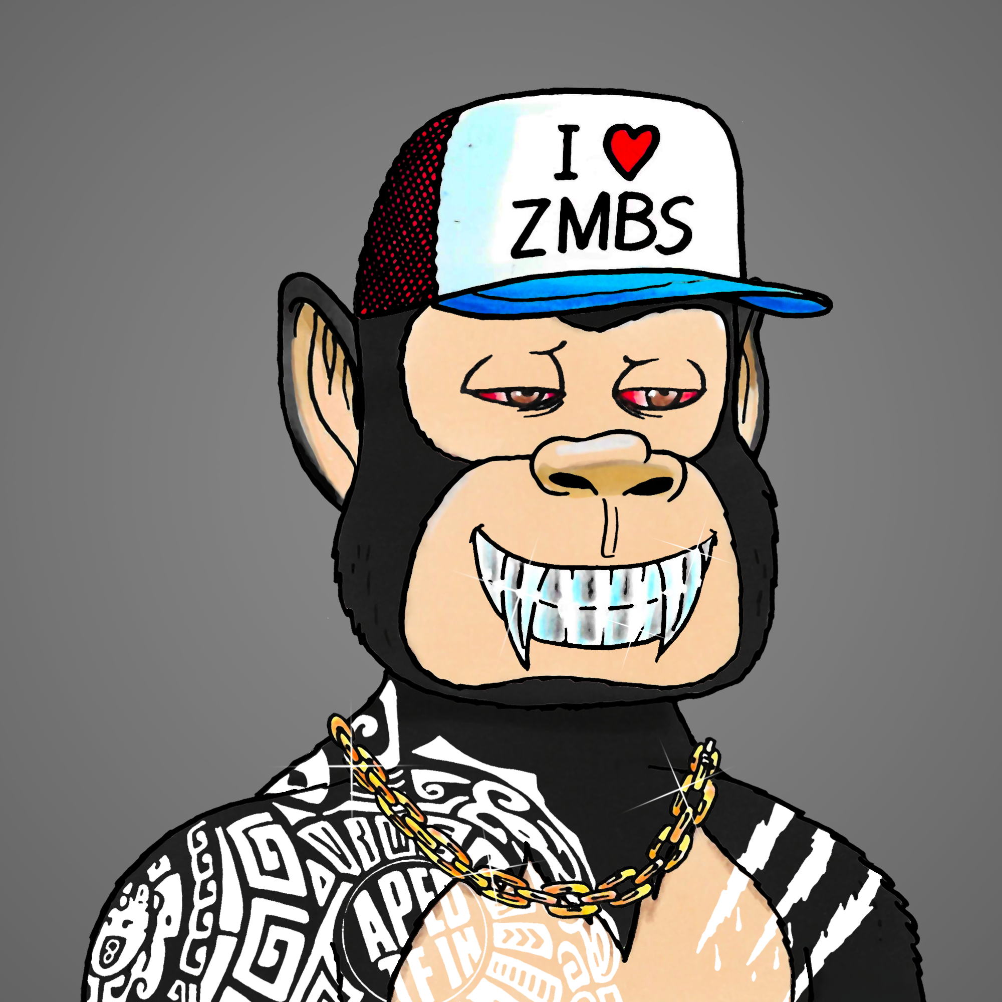 George Trosley - Jungle Freaks - Jungle Freak 2855 - NFT # 2855