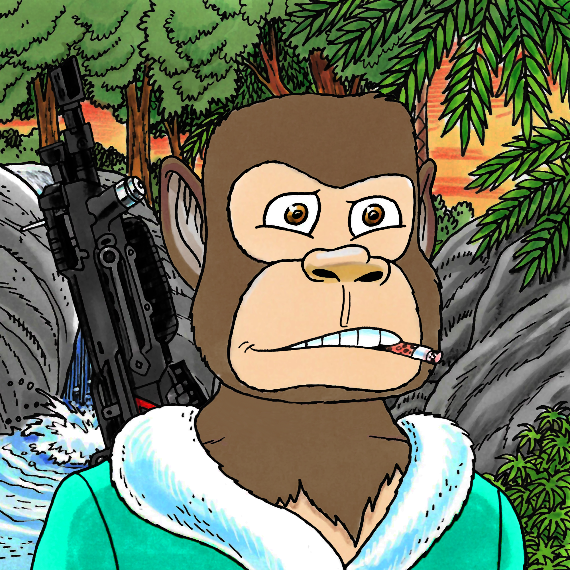 George Trosley - Jungle Freaks - Jungle Freak 2860 - NFT # 2860