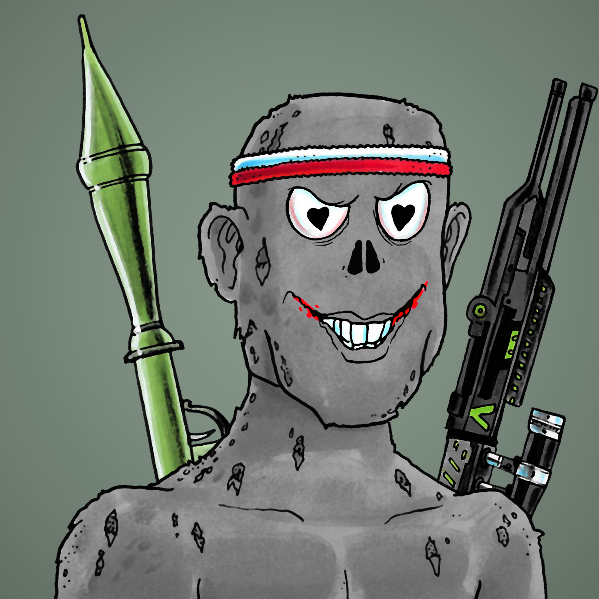 George Trosley - Jungle Freaks - Jungle Freak 2861 - NFT # 2861