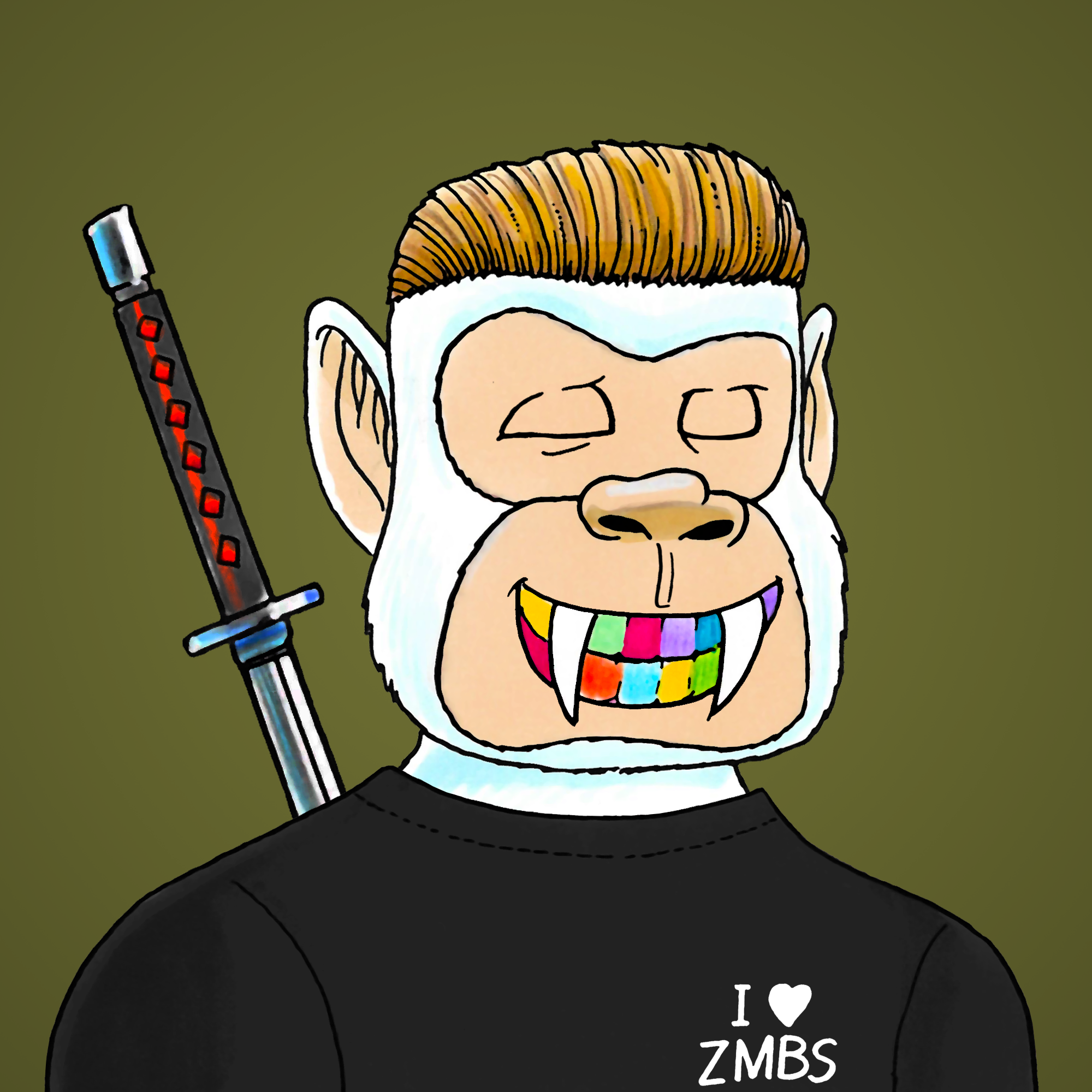 George Trosley - Jungle Freaks - Jungle Freak 2865 - NFT # 2865