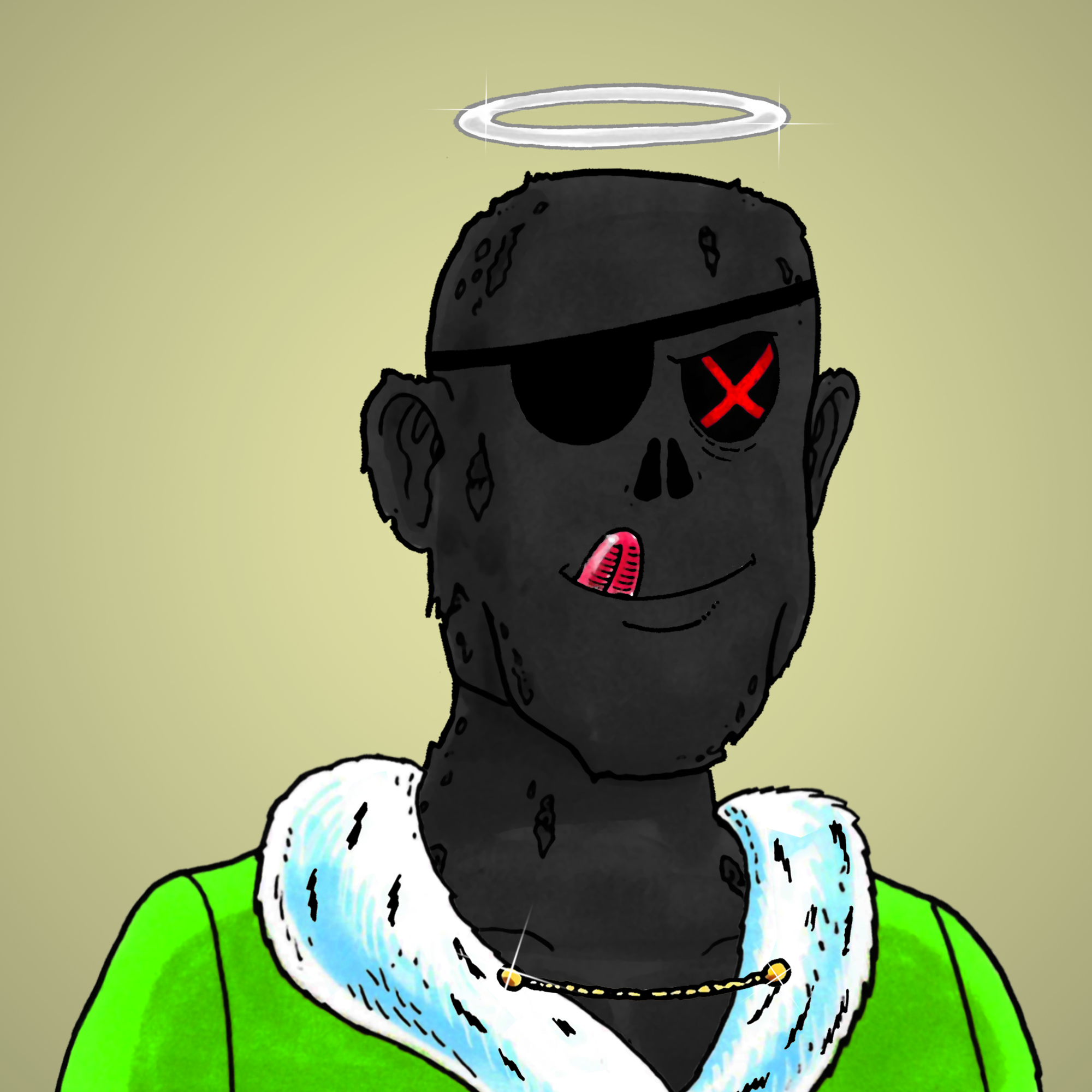 George Trosley - Jungle Freaks - Jungle Freak 2868 - NFT # 2868