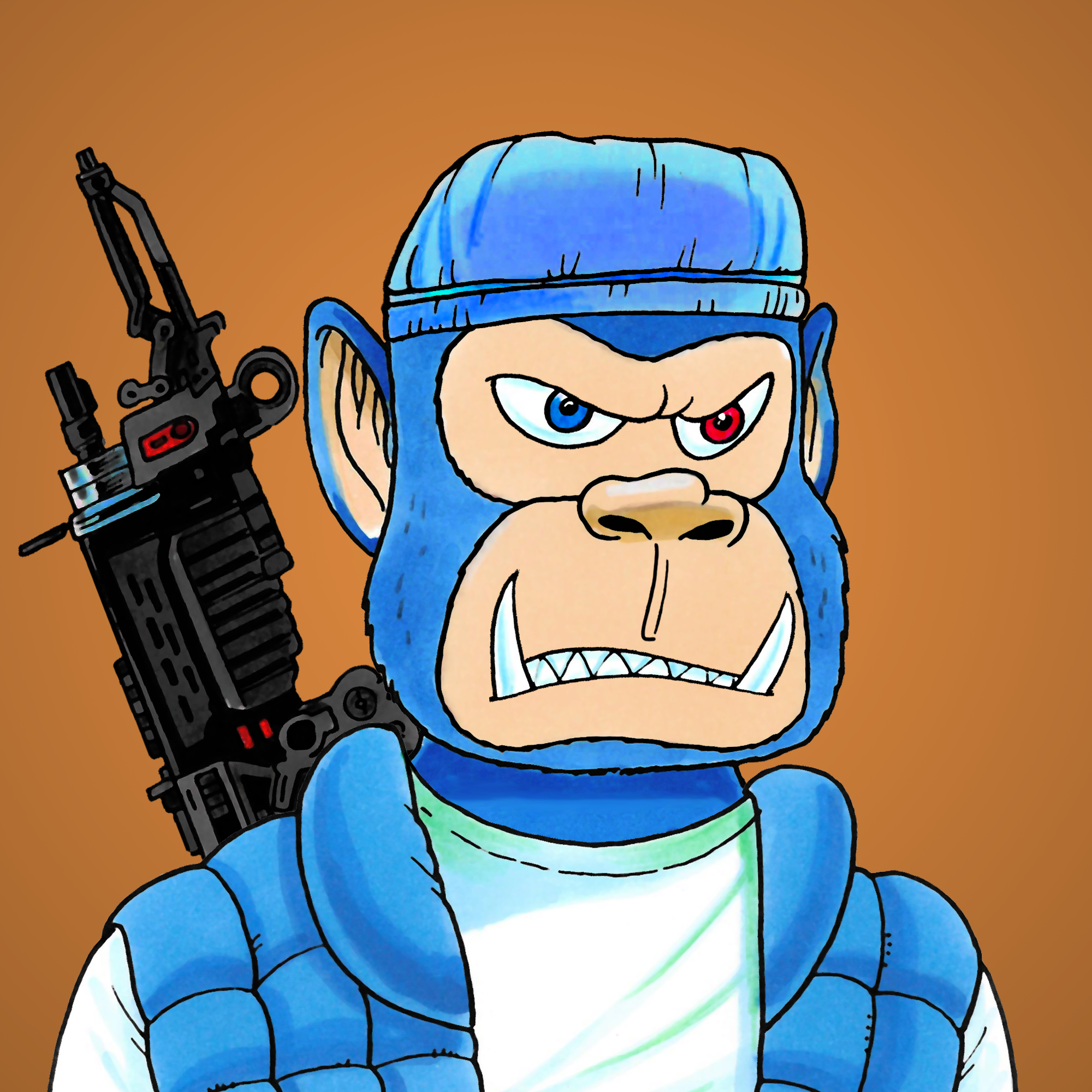 George Trosley - Jungle Freaks - Jungle Freak 2871 - NFT # 2871