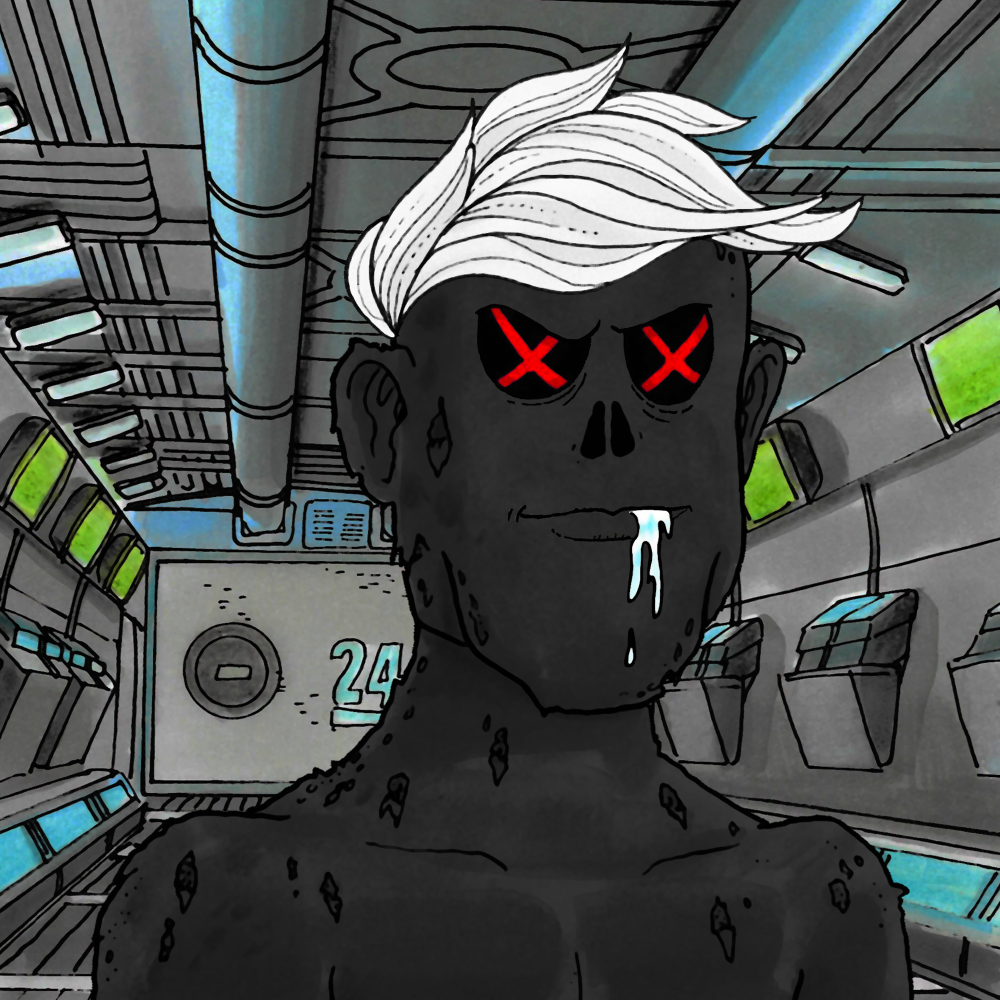 George Trosley - Jungle Freaks - Jungle Freak 2872 - NFT # 2872