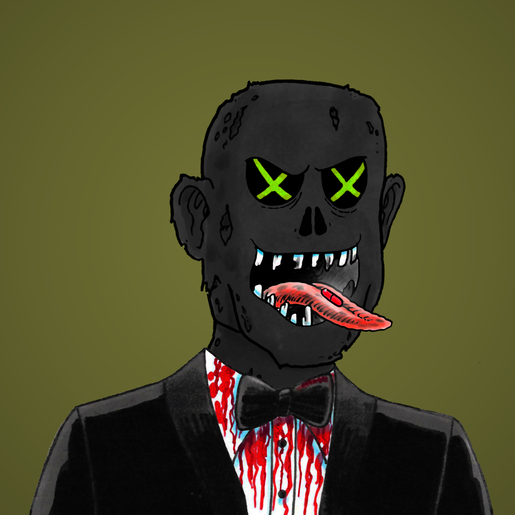 George Trosley - Jungle Freaks - Jungle Freak 2884 - NFT # 2884