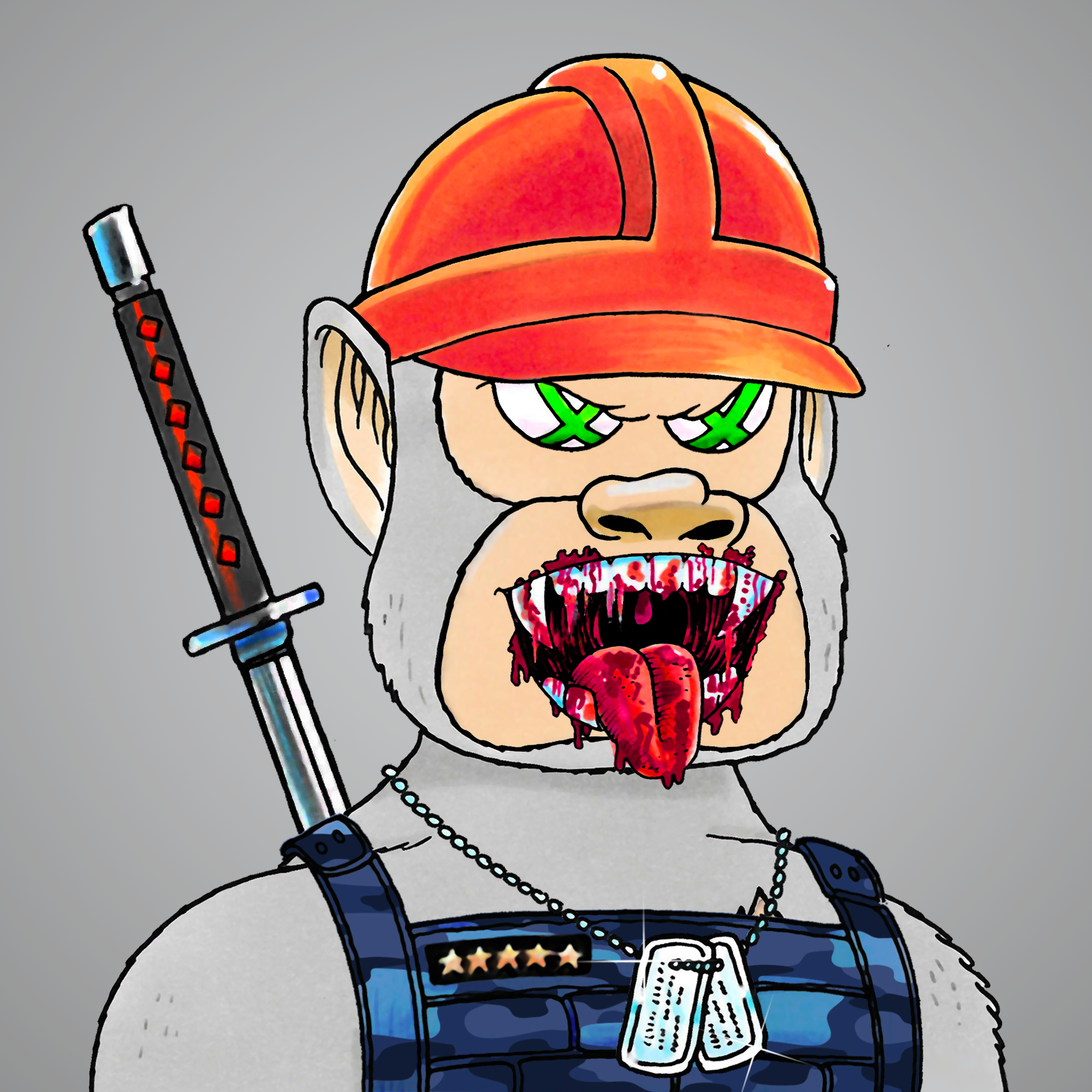 George Trosley - Jungle Freaks - Jungle Freak 2885 - NFT # 2885