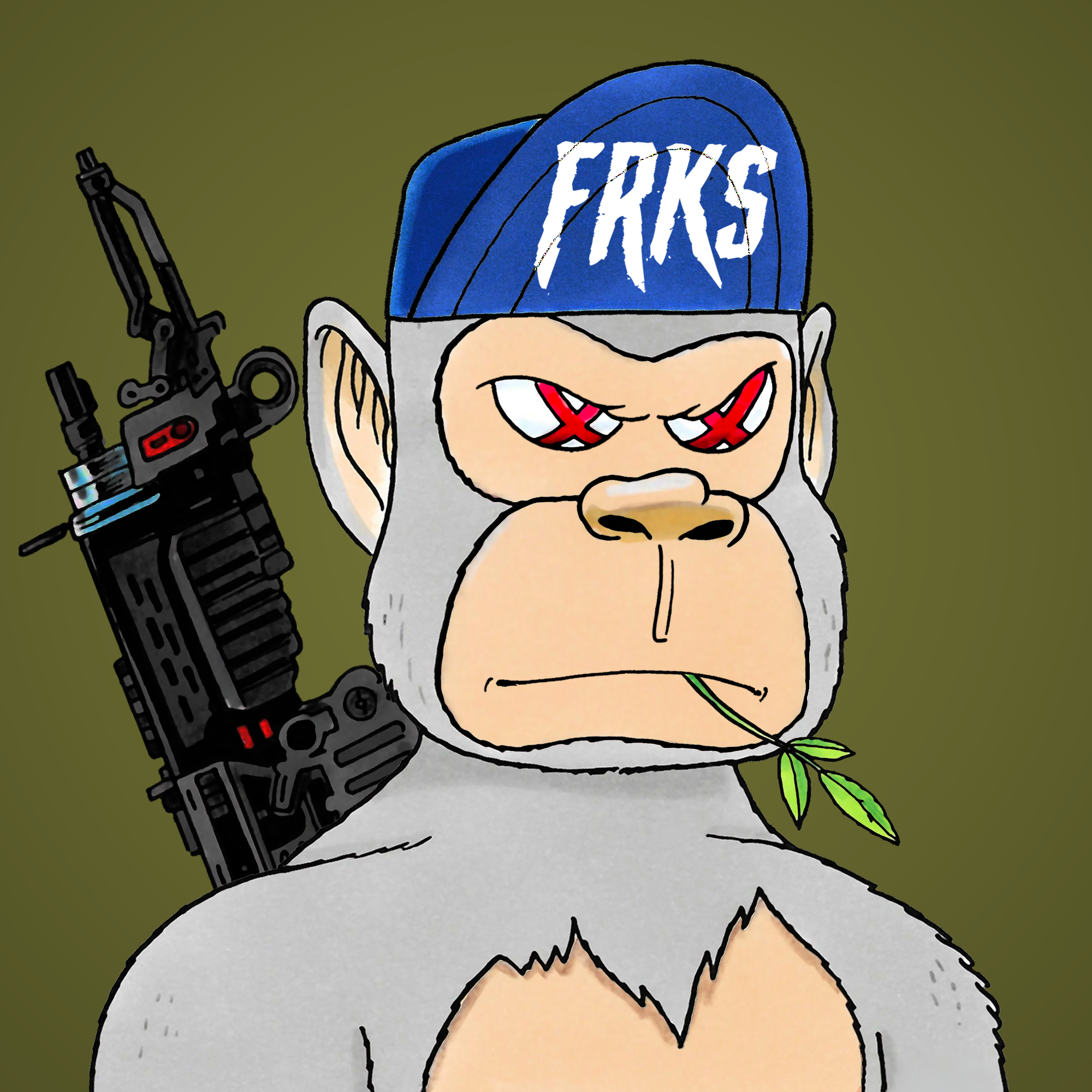 George Trosley - Jungle Freaks - Jungle Freak 2888 - NFT # 2888