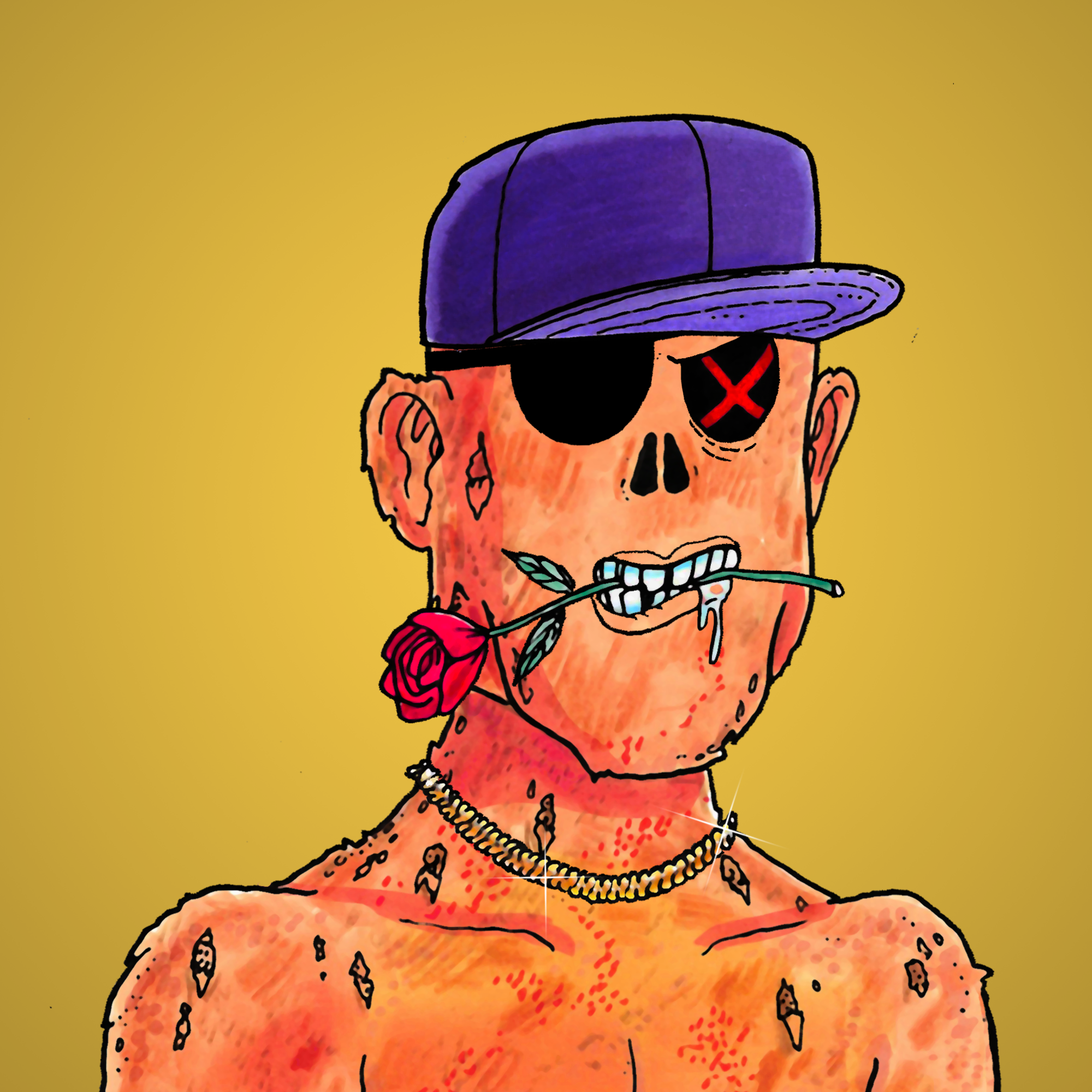 George Trosley - Jungle Freaks - Jungle Freak 2907 - NFT # 2907