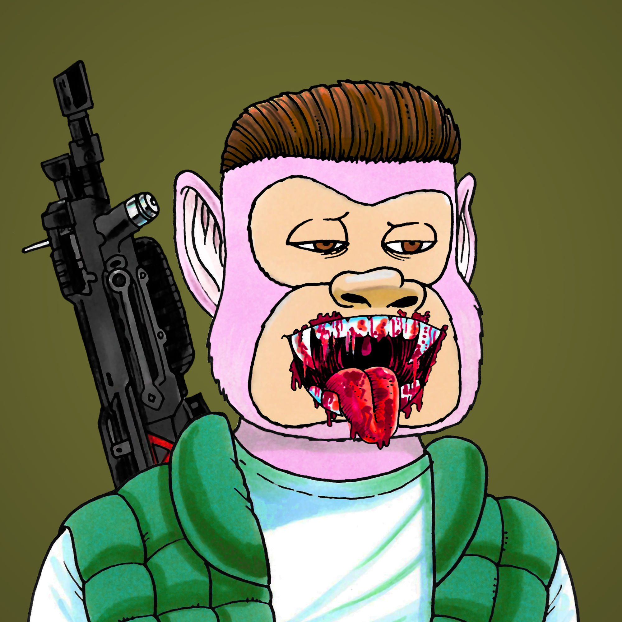 George Trosley - Jungle Freaks - Jungle Freak 2915 - NFT # 2915