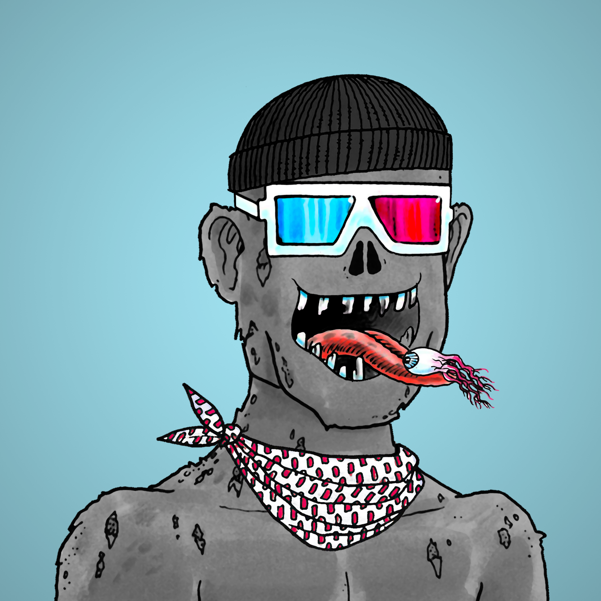 George Trosley - Jungle Freaks - Jungle Freak 2926 - NFT # 2926