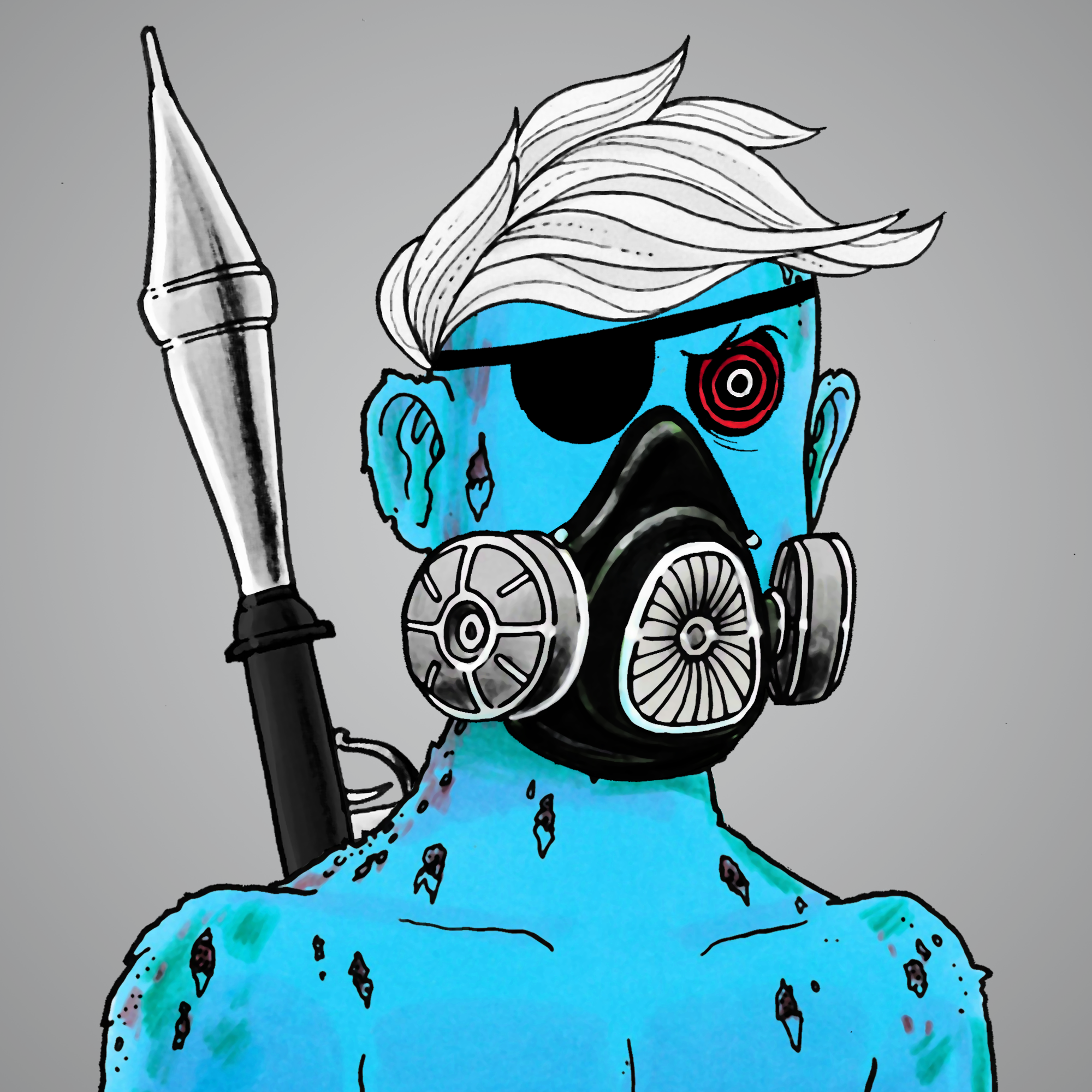 George Trosley - Jungle Freaks - Jungle Freak 2931 - NFT # 2931