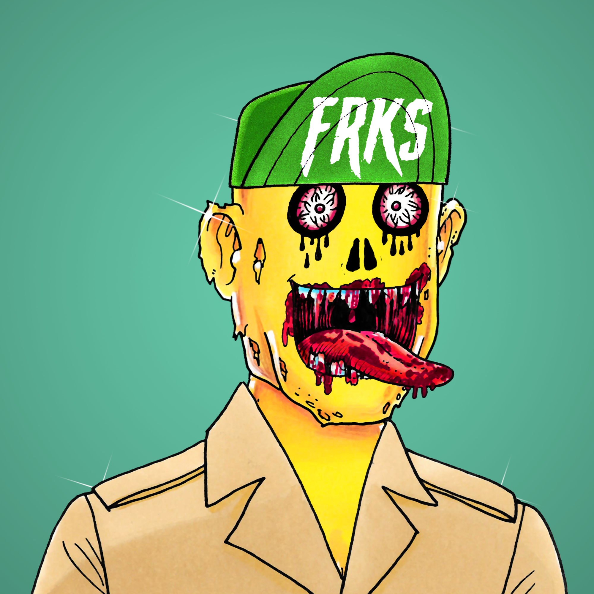 George Trosley - Jungle Freaks - Jungle Freak 2946 - NFT # 2946