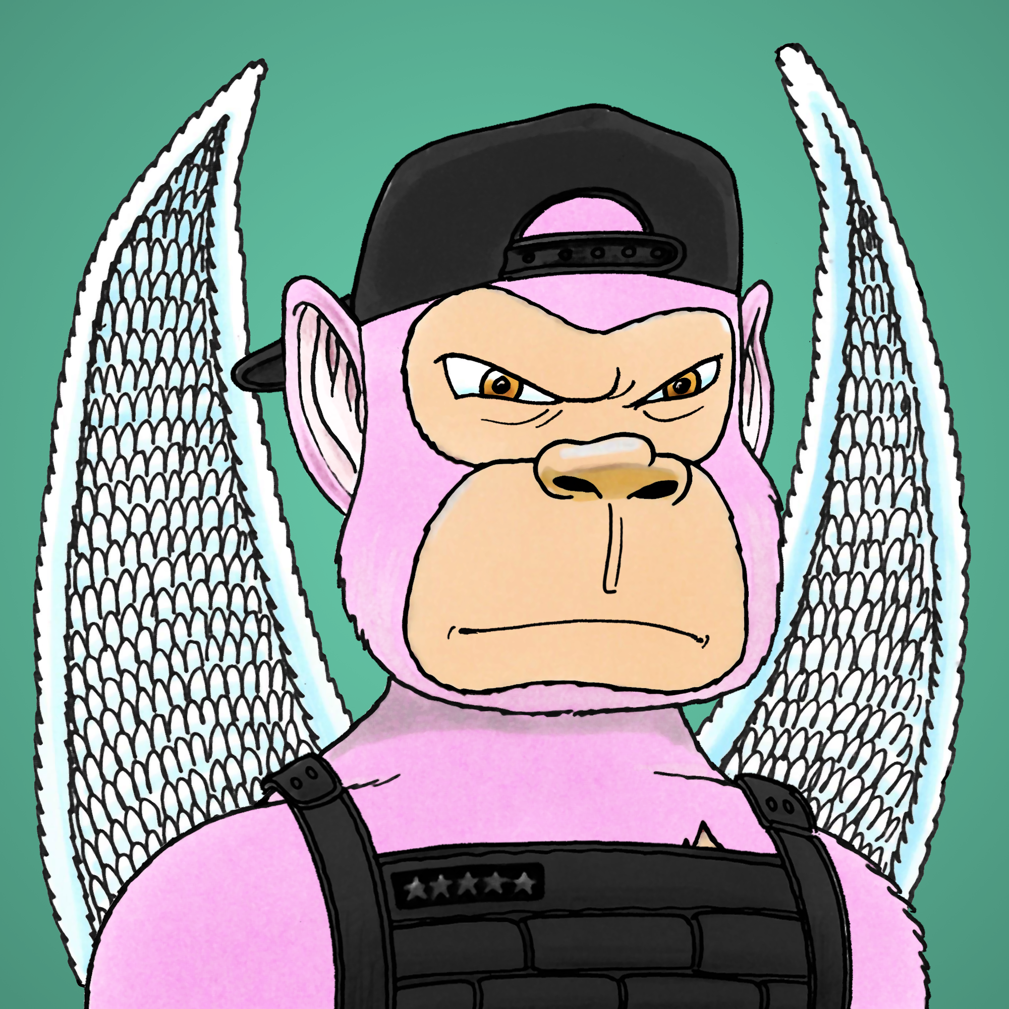 George Trosley - Jungle Freaks - Jungle Freak 2954 - NFT # 2954