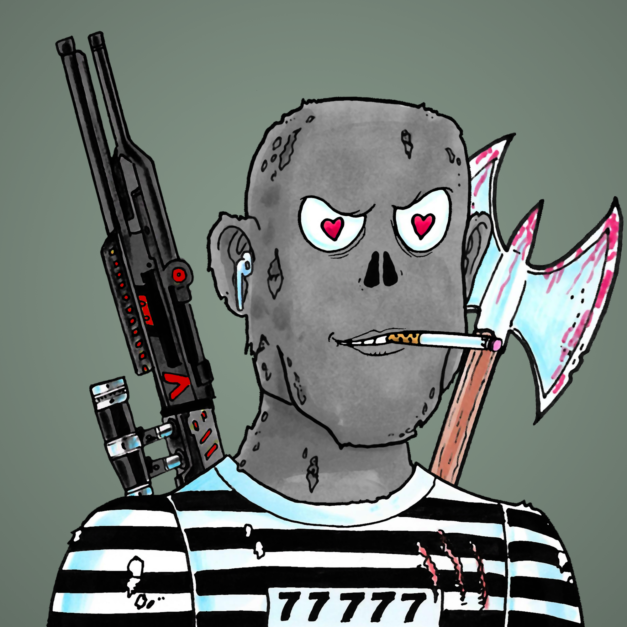 George Trosley - Jungle Freaks - Jungle Freak 2970 - NFT # 2970