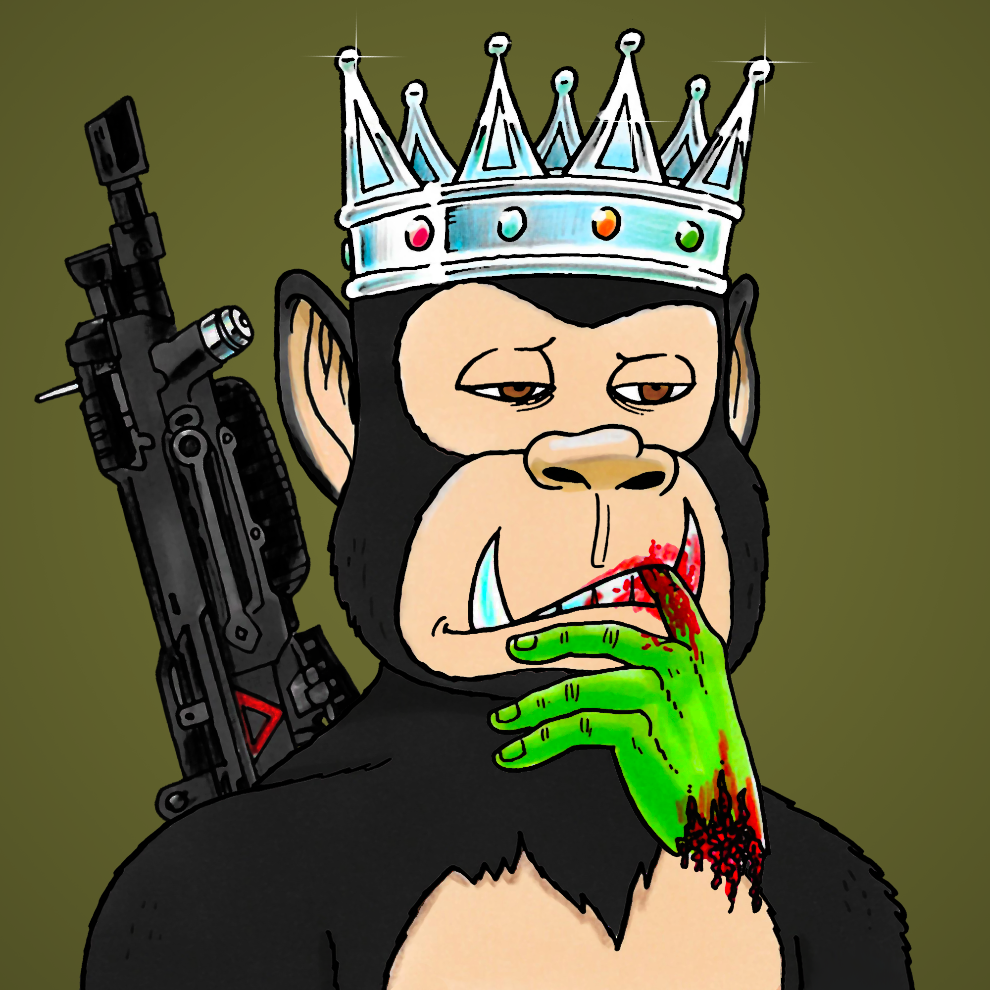 George Trosley - Jungle Freaks - Jungle Freak 2975 - NFT # 2975